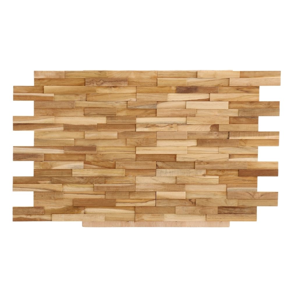 Farmhouse Rustic Teak 3D Wall Panels – (13 sq ft)