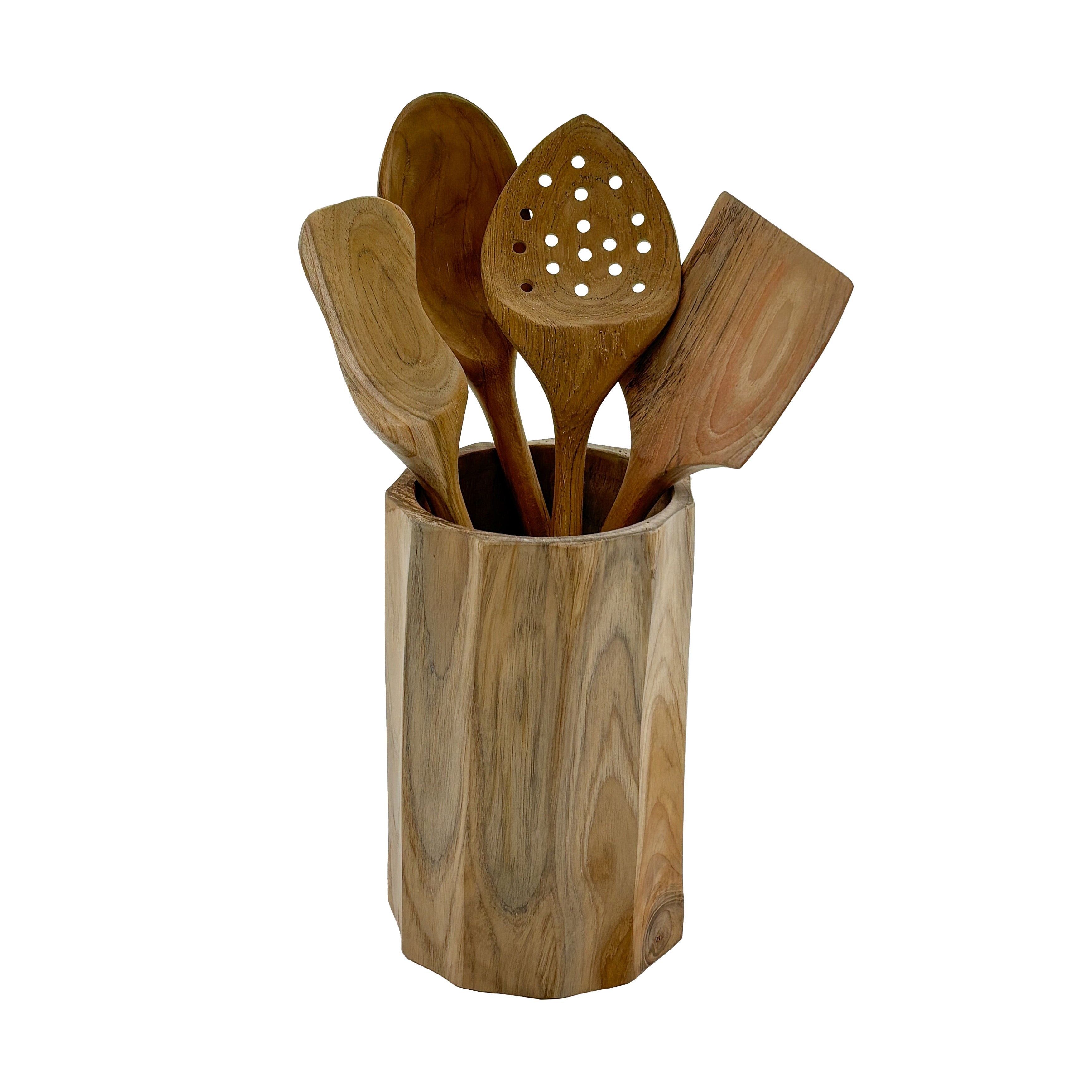 Natural Teak Kitchen Utensil Set (4 Pieces)