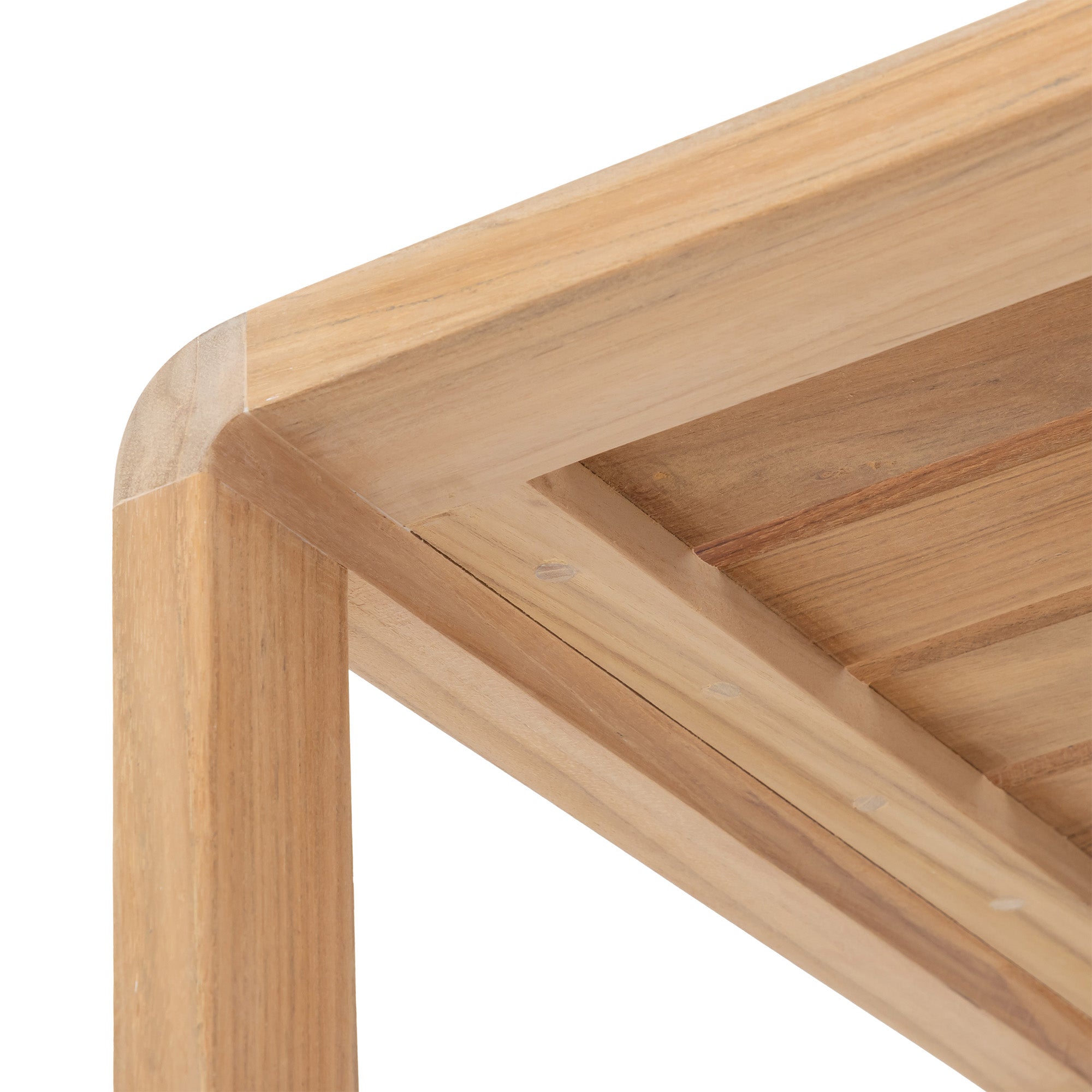 Natural Teak Indoor/Outdoor Storage Rack - 55"