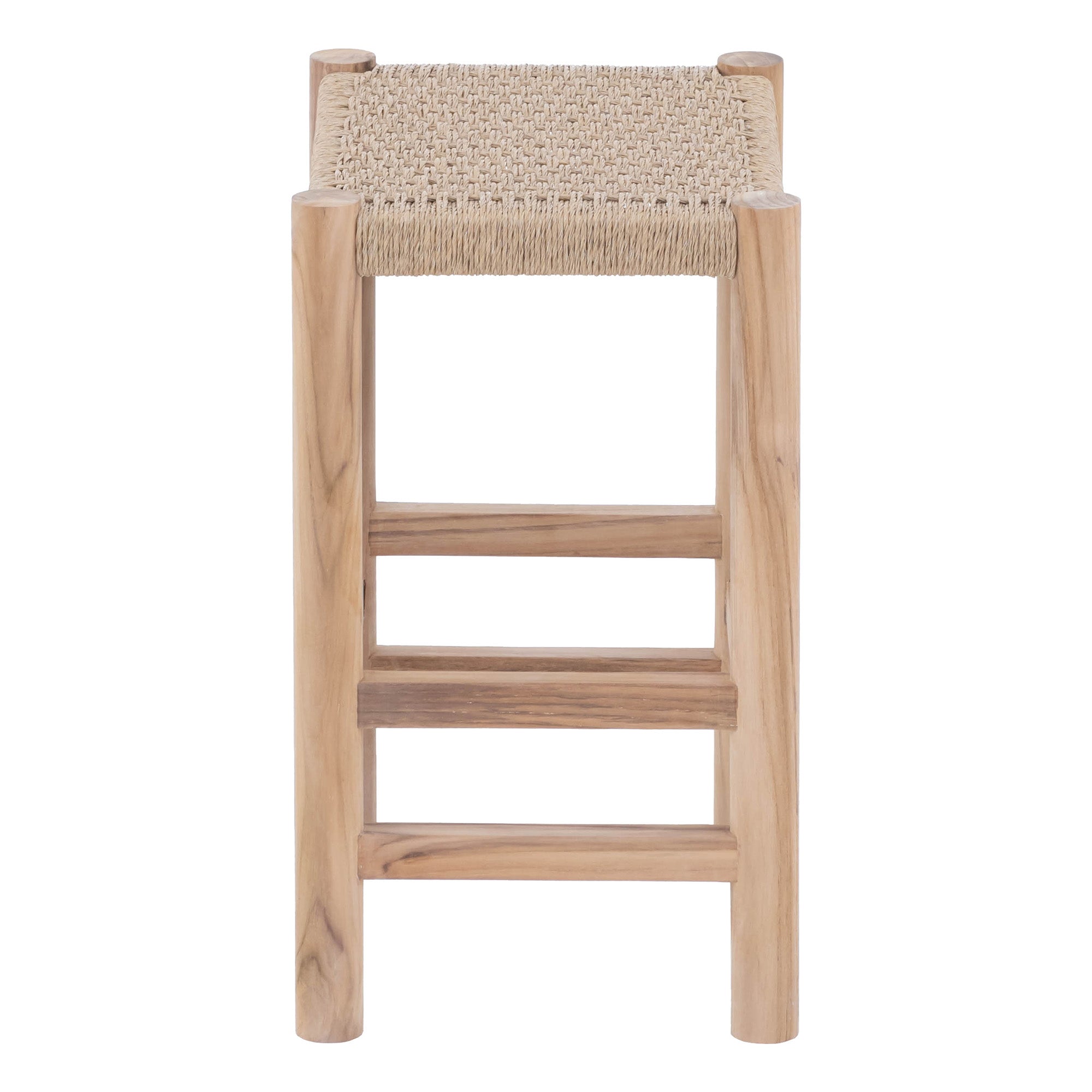 Oslo Natural Teak Indoor/Outdoor Counter Stool - 24"