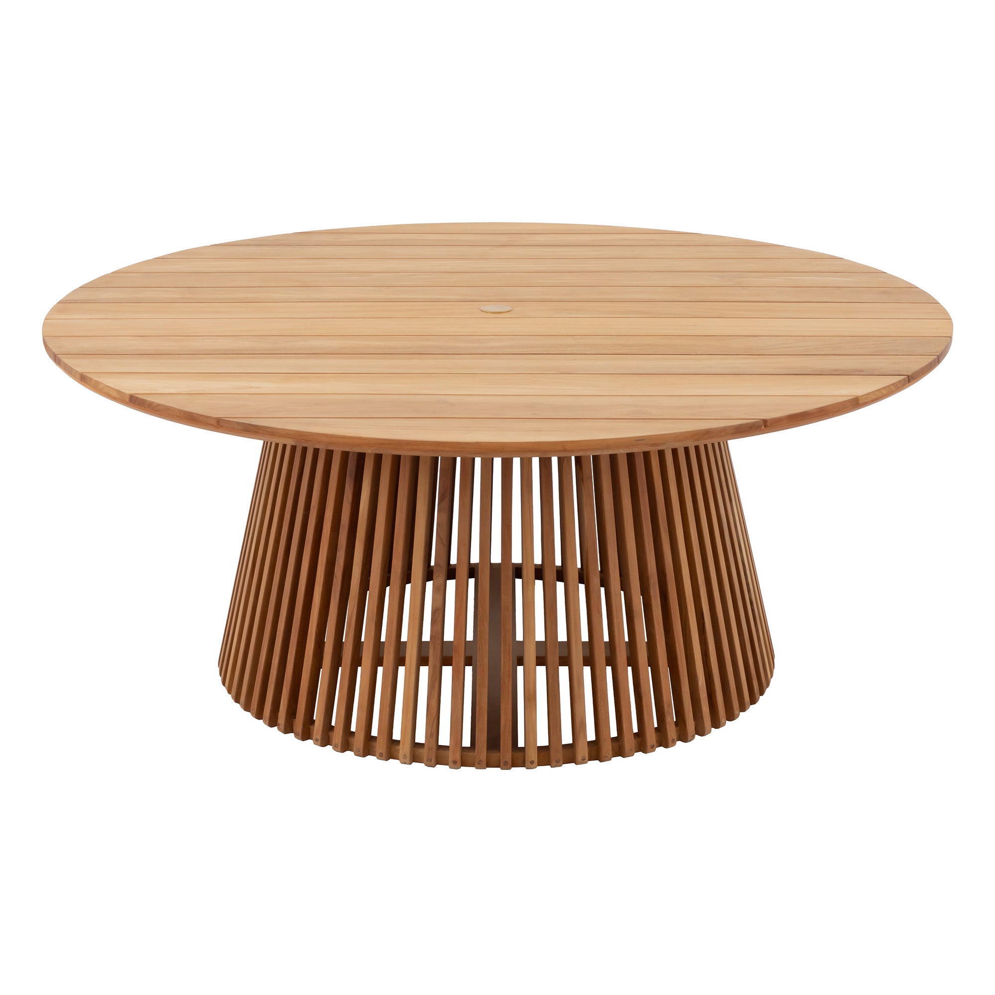 Natural Teak Outdoor Circular Dining Table - 70"