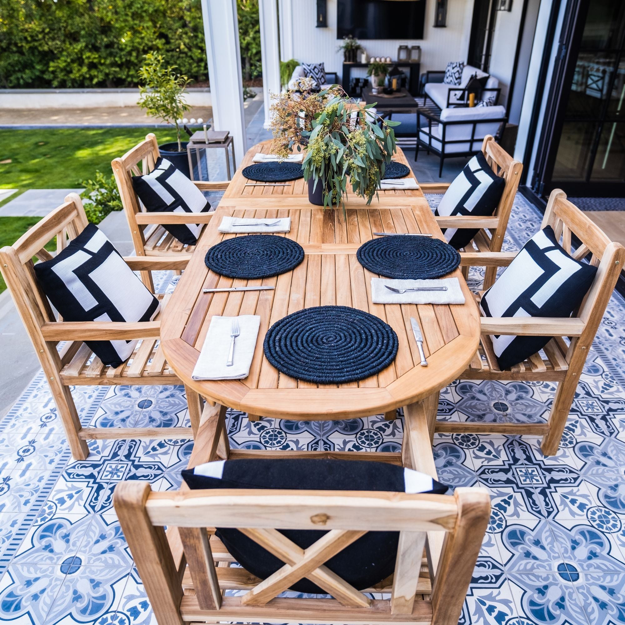 Åre Outdoor Dining Set (Table + 6 Chairs)
