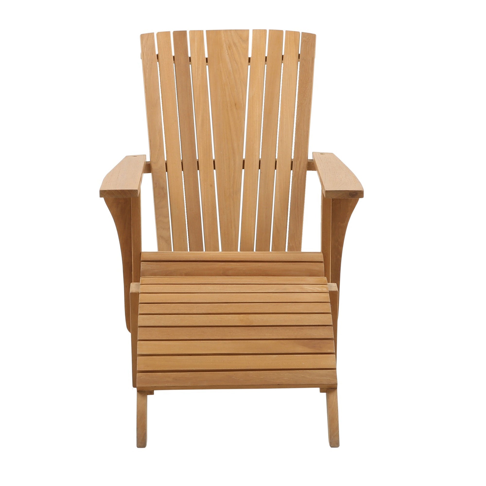 Strand Natural Teak Adirondack Lounge Chair - 63"