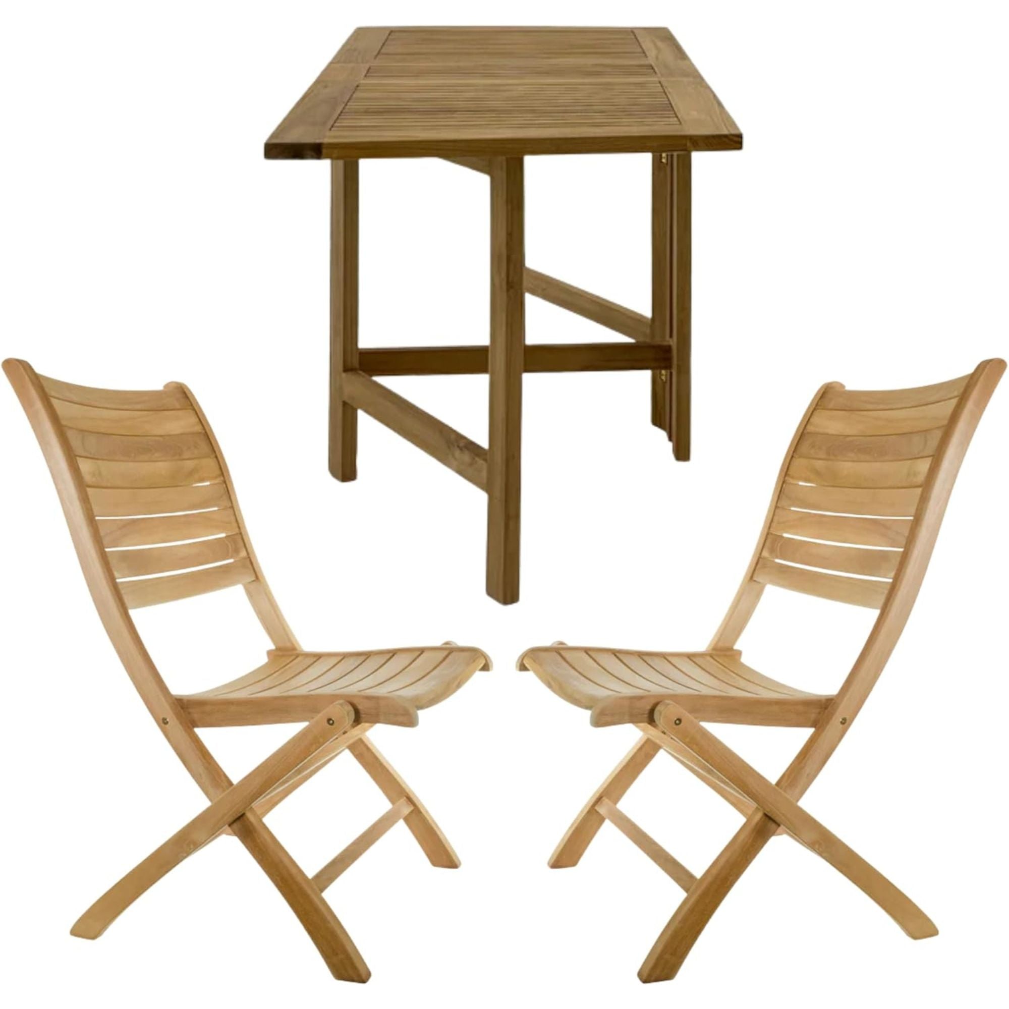 Naples Dual Folding Balcony Table & Folding Chair - SET