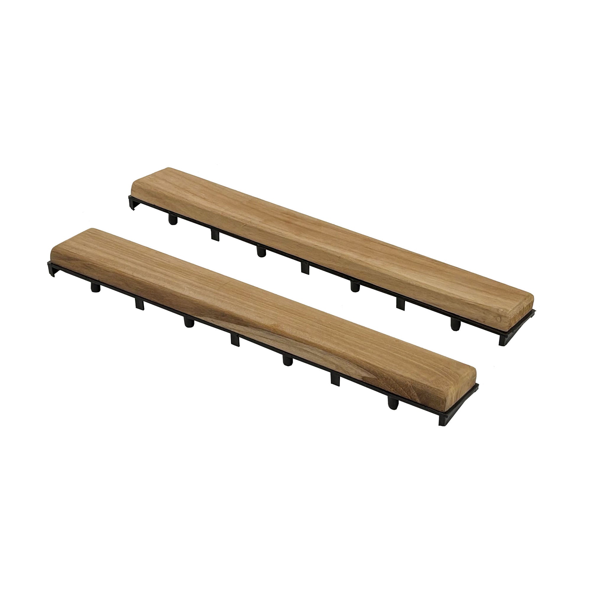 Teak Interlocking Tile End Pieces (Loop, Pin or Corner)