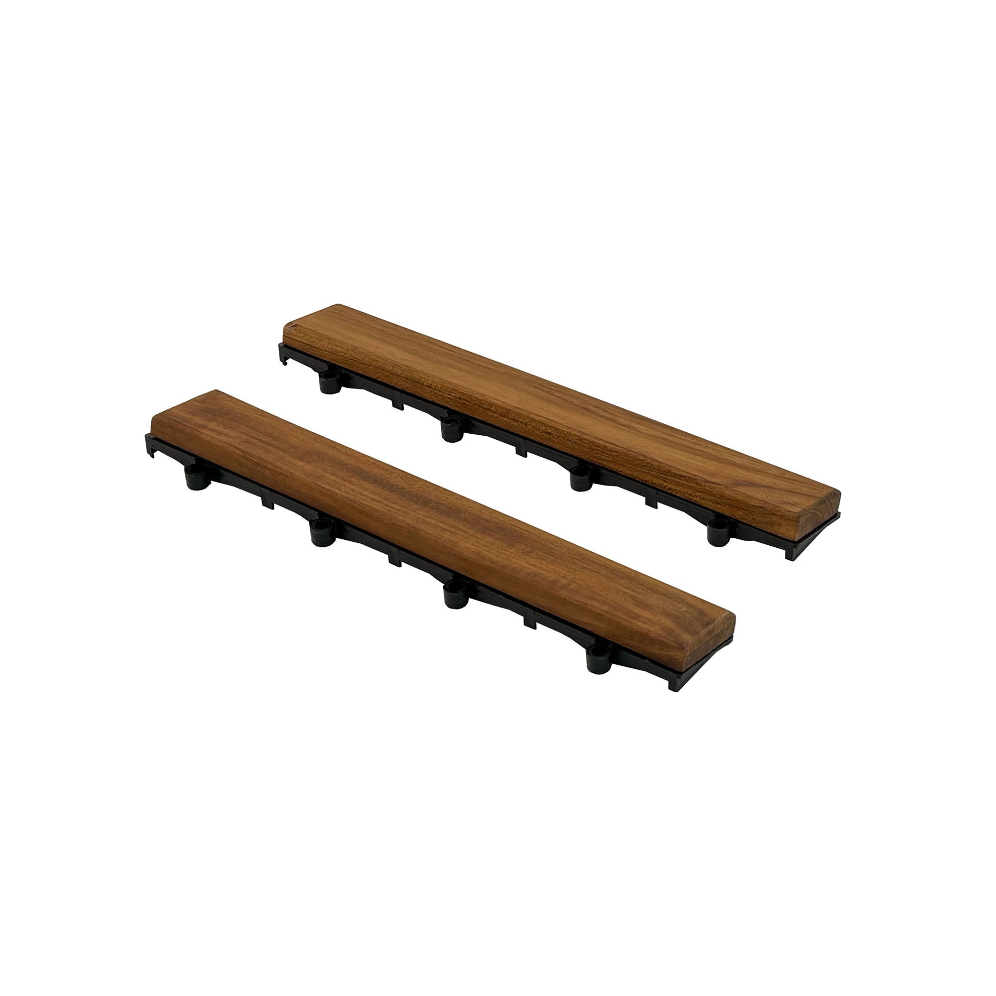 Teak Interlocking Tile End Pieces (Loop, Pin or Corner)