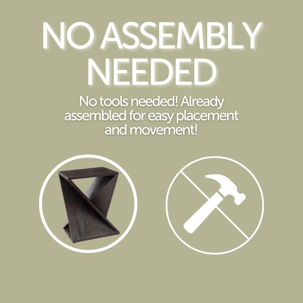 Remington Dark Teak Shower and Bath Twisted Stool