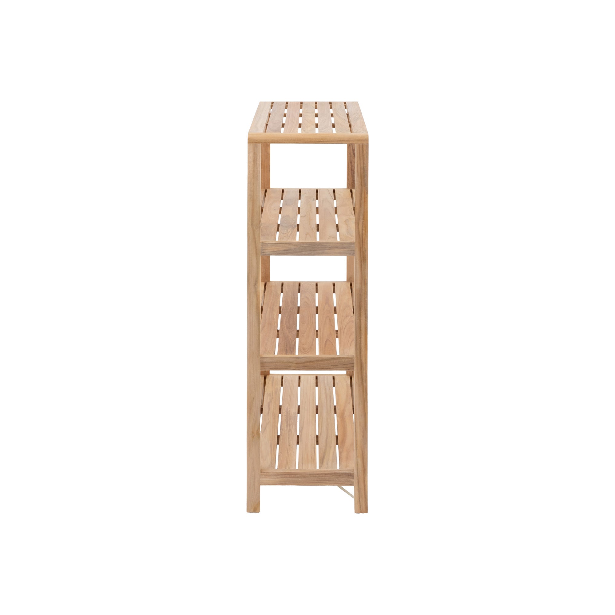 Natural Teak Indoor/Outdoor Storage Rack - 55"