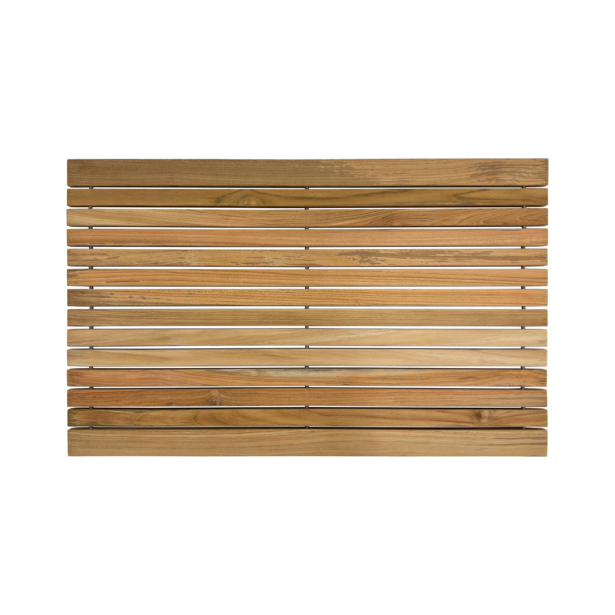 Belize Teak String Mat with Rubber Footing 31.4" x 19.6"
