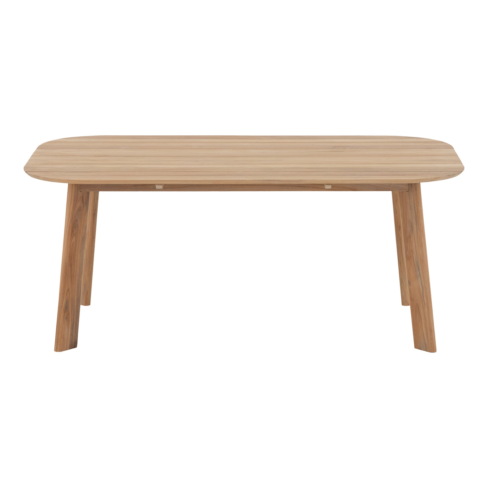 Natural Teak Outdoor Rounded 4-6 Person Dining Table
