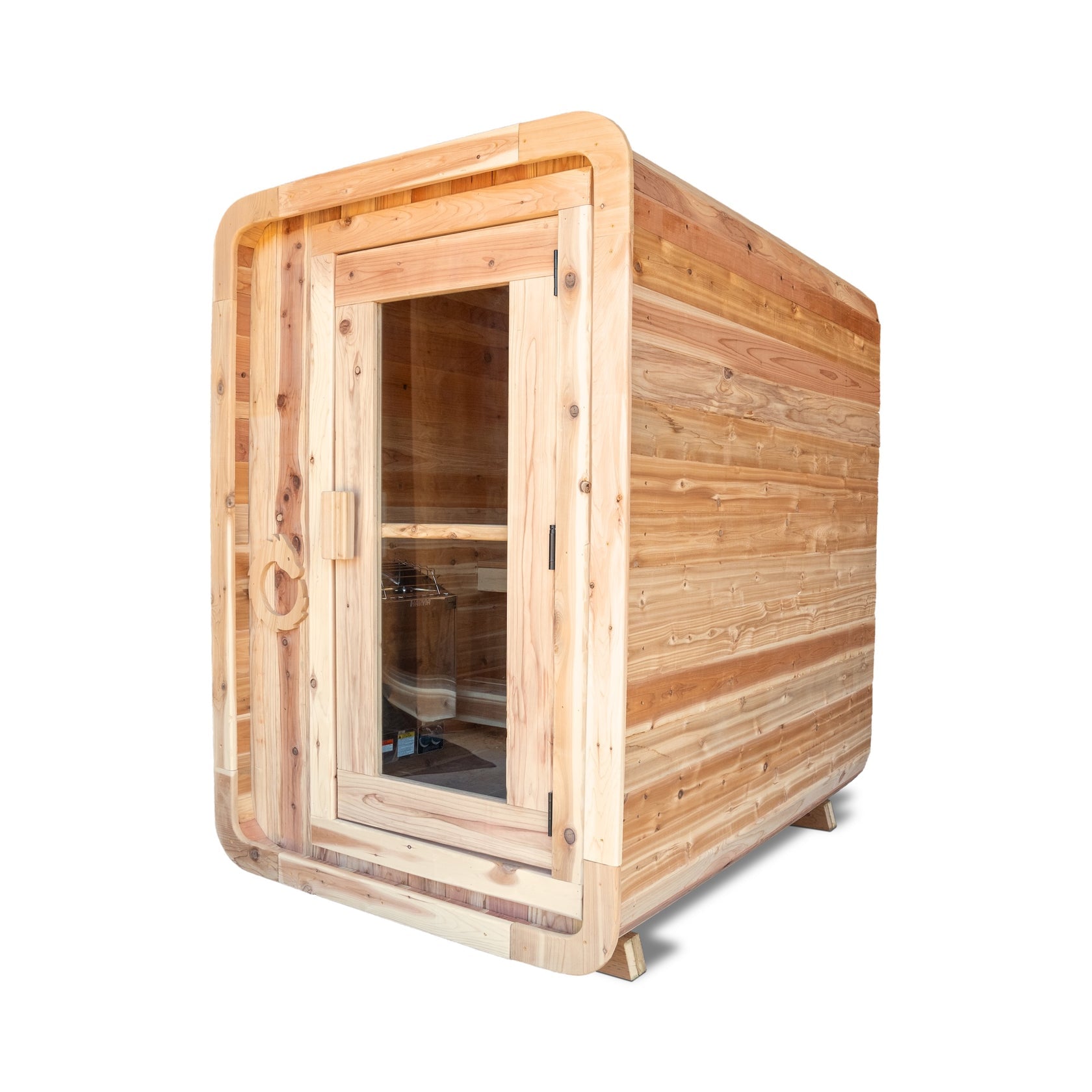 2-Person Cedar Wood Outdoor/Indoor Sauna Pod
