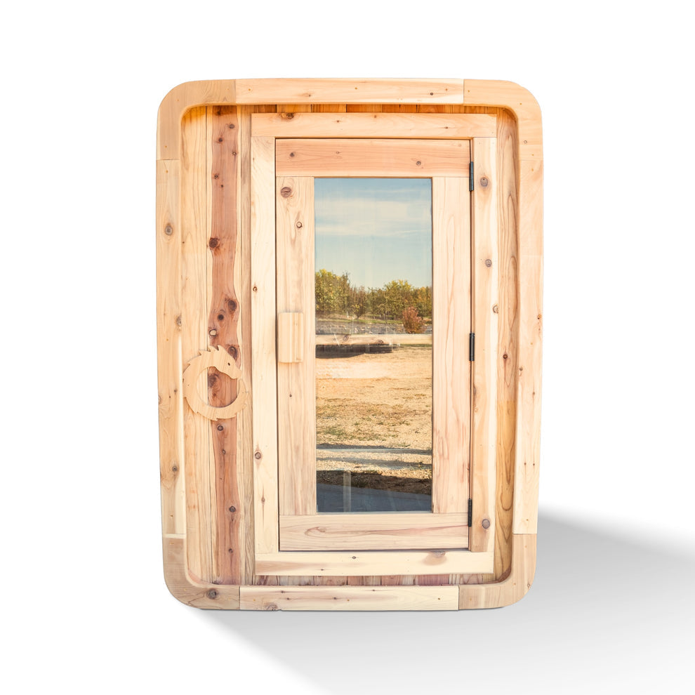 2-Person Cedar Wood Outdoor/Indoor Sauna Pod