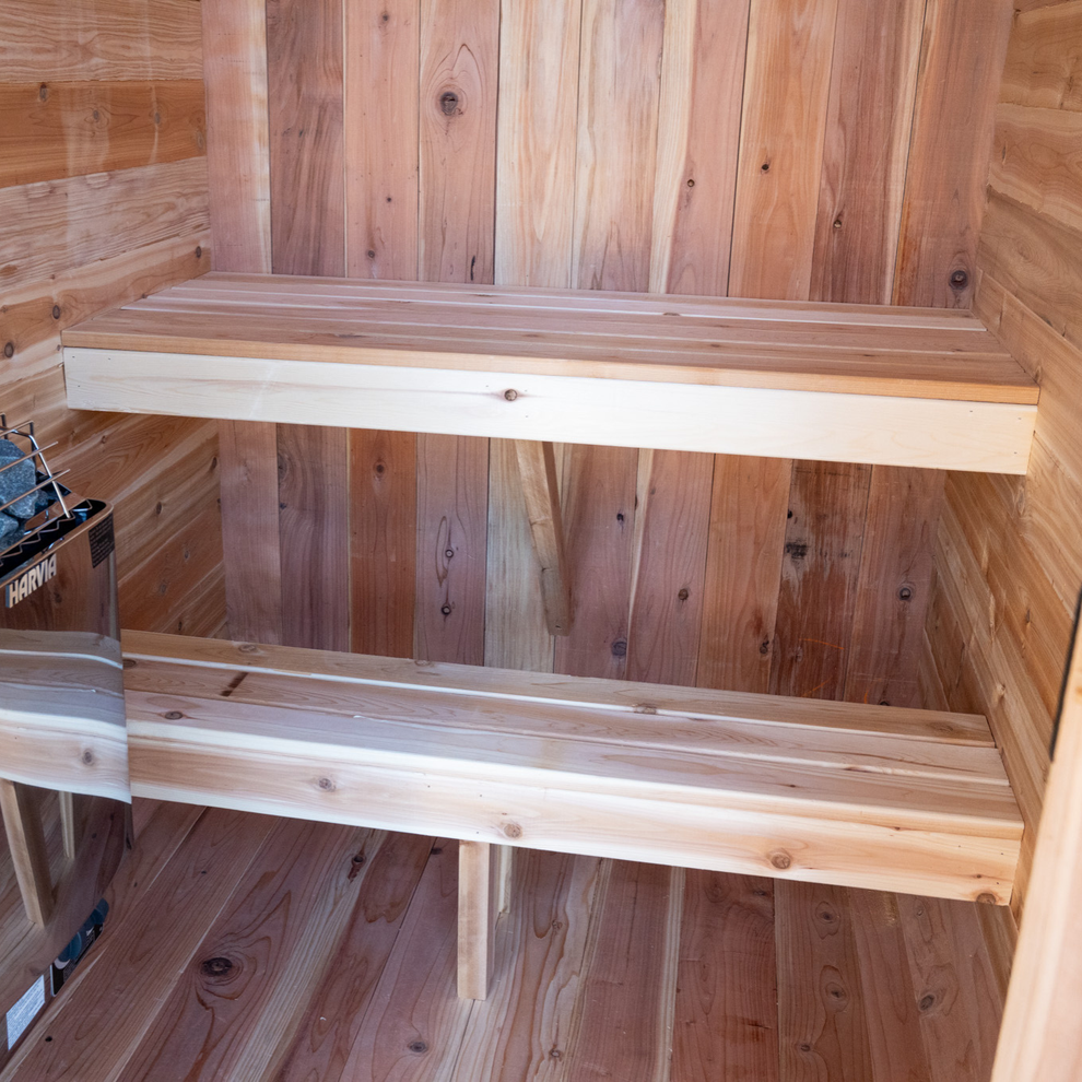 2-Person Cedar Wood Outdoor/Indoor Sauna Pod