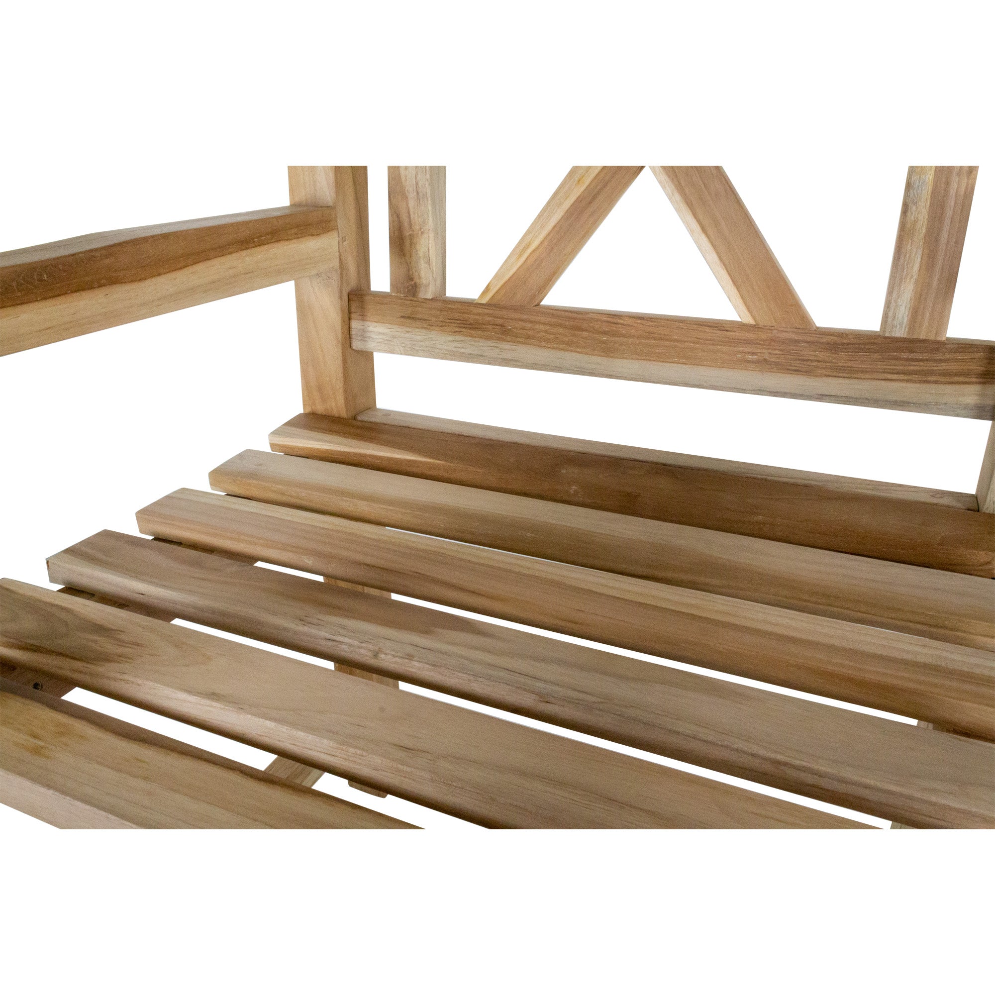 Åre Natural Teak Outdoor Patio Dining Chair with Arm Rests