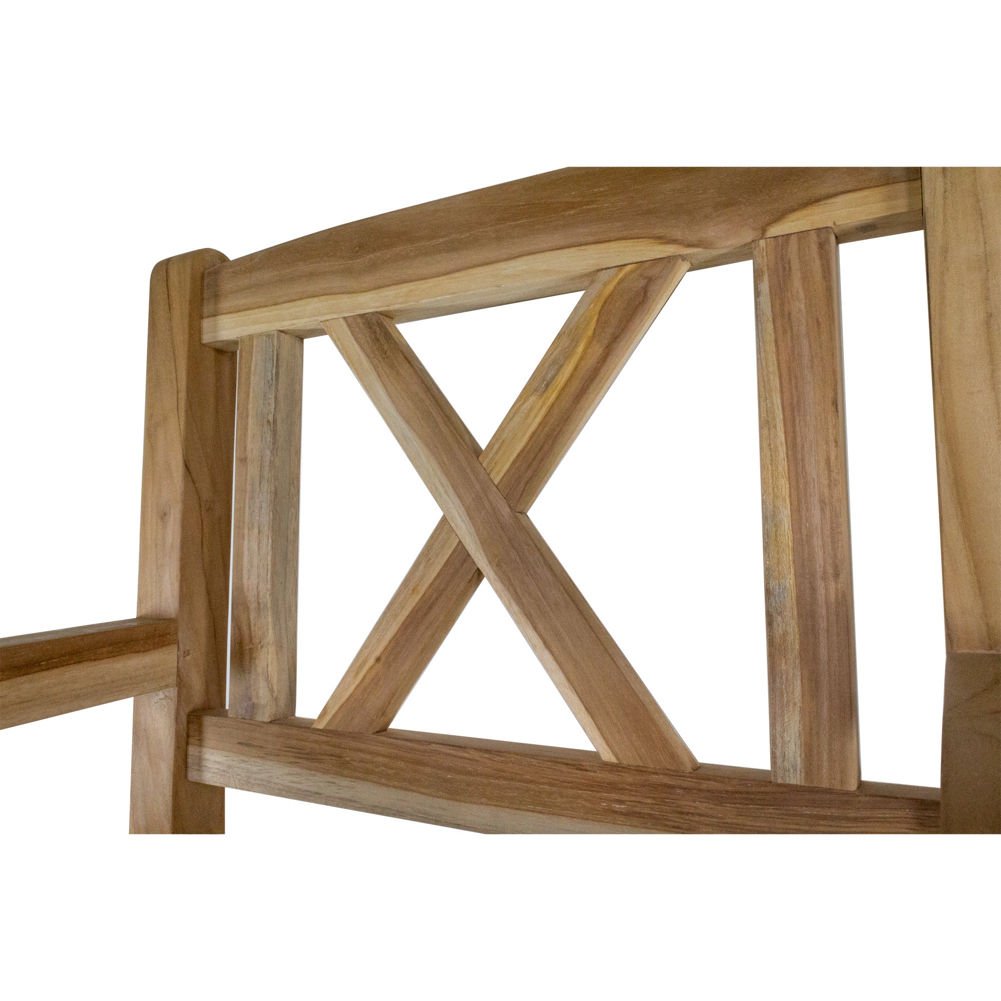 Åre Natural Teak Outdoor Patio Dining Chair with Arm Rests