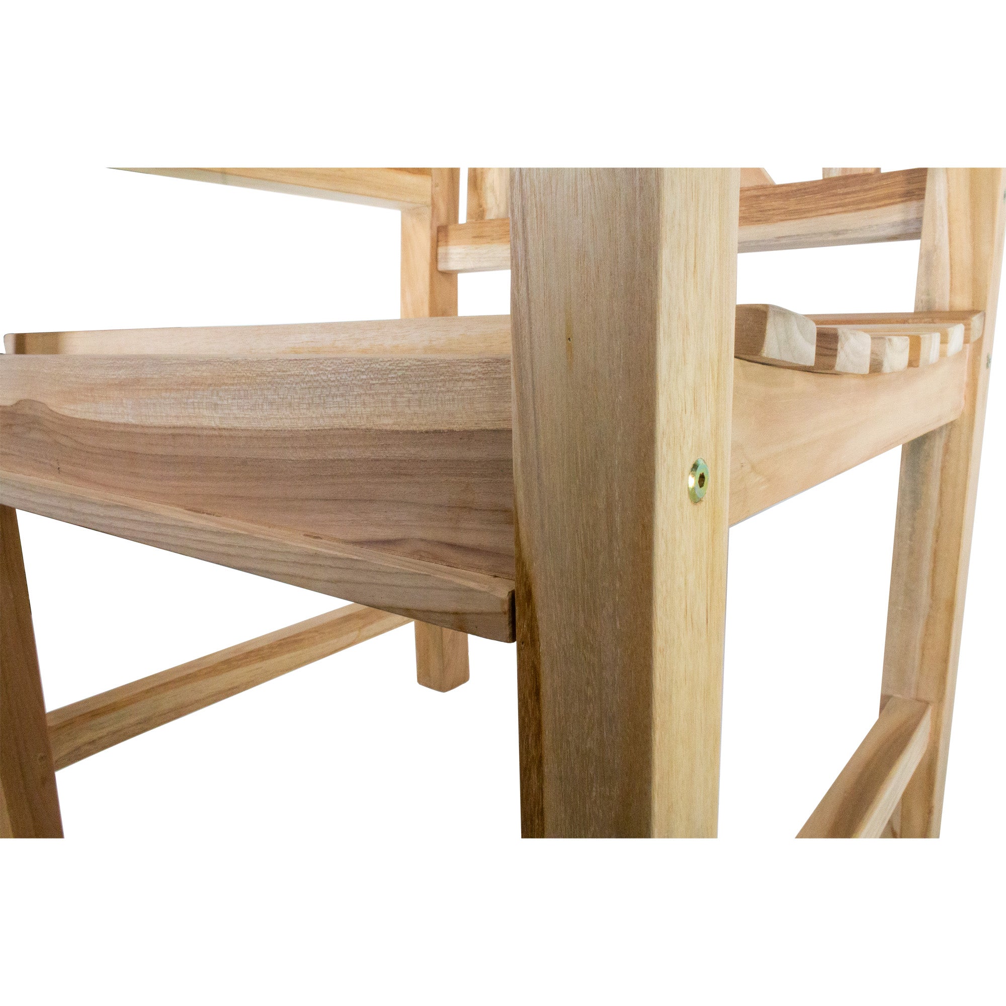 Åre Natural Teak Outdoor Patio Dining Chair with Arm Rests