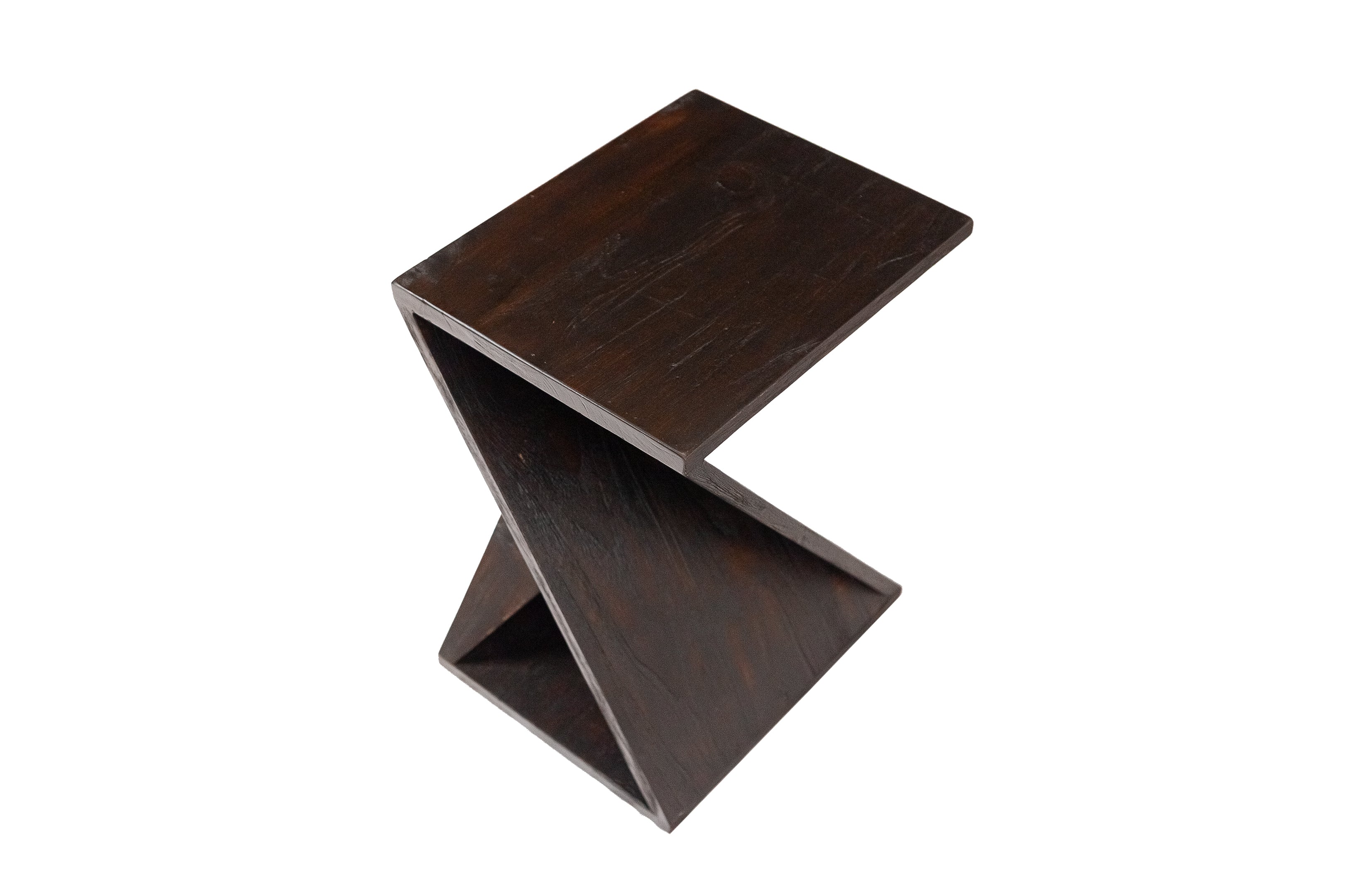 Remington Dark Teak Shower and Bath Twisted Stool