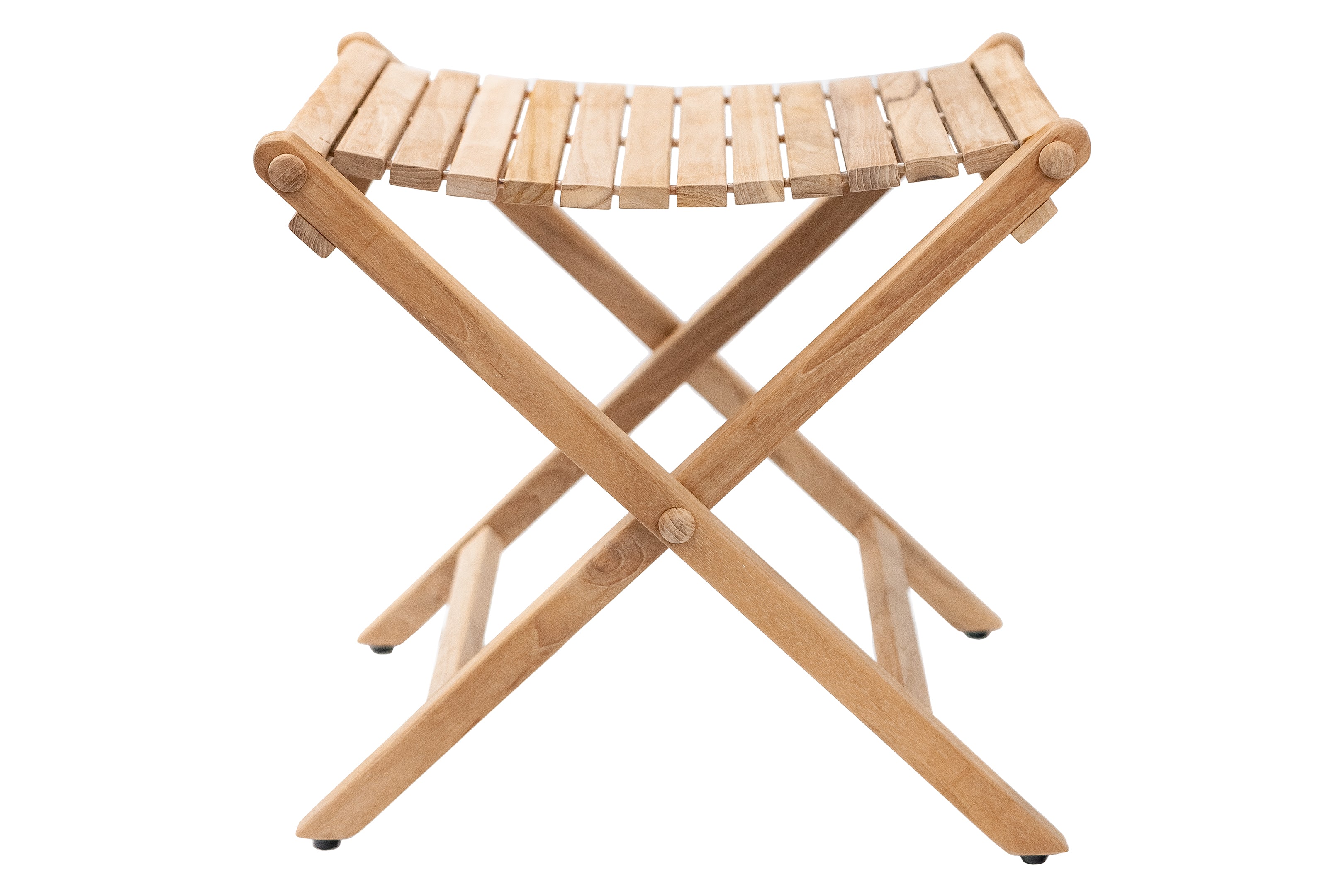 Sierra Natural Teak Outdoor Folding String Seat