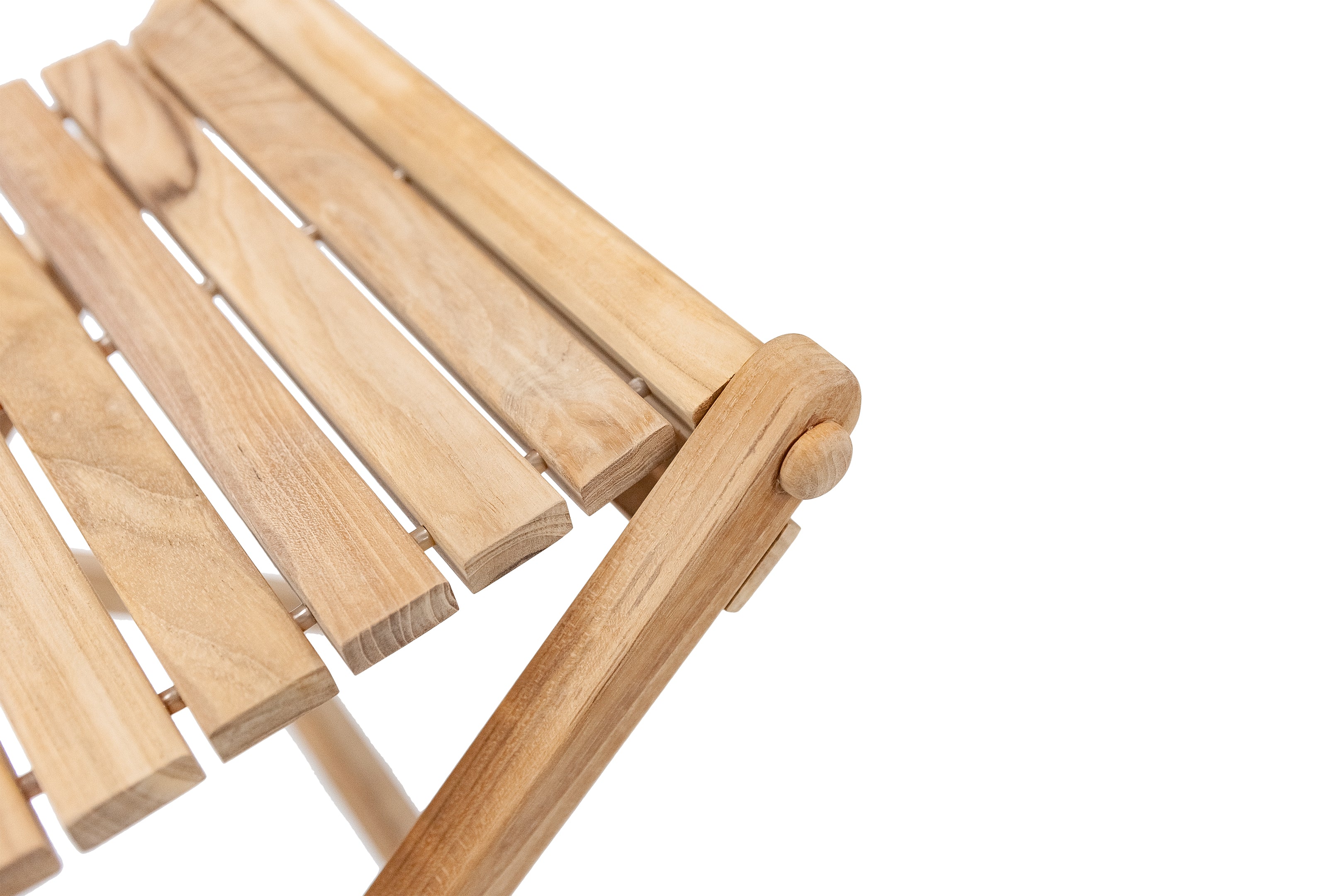 Sierra Natural Teak Outdoor Folding String Seat