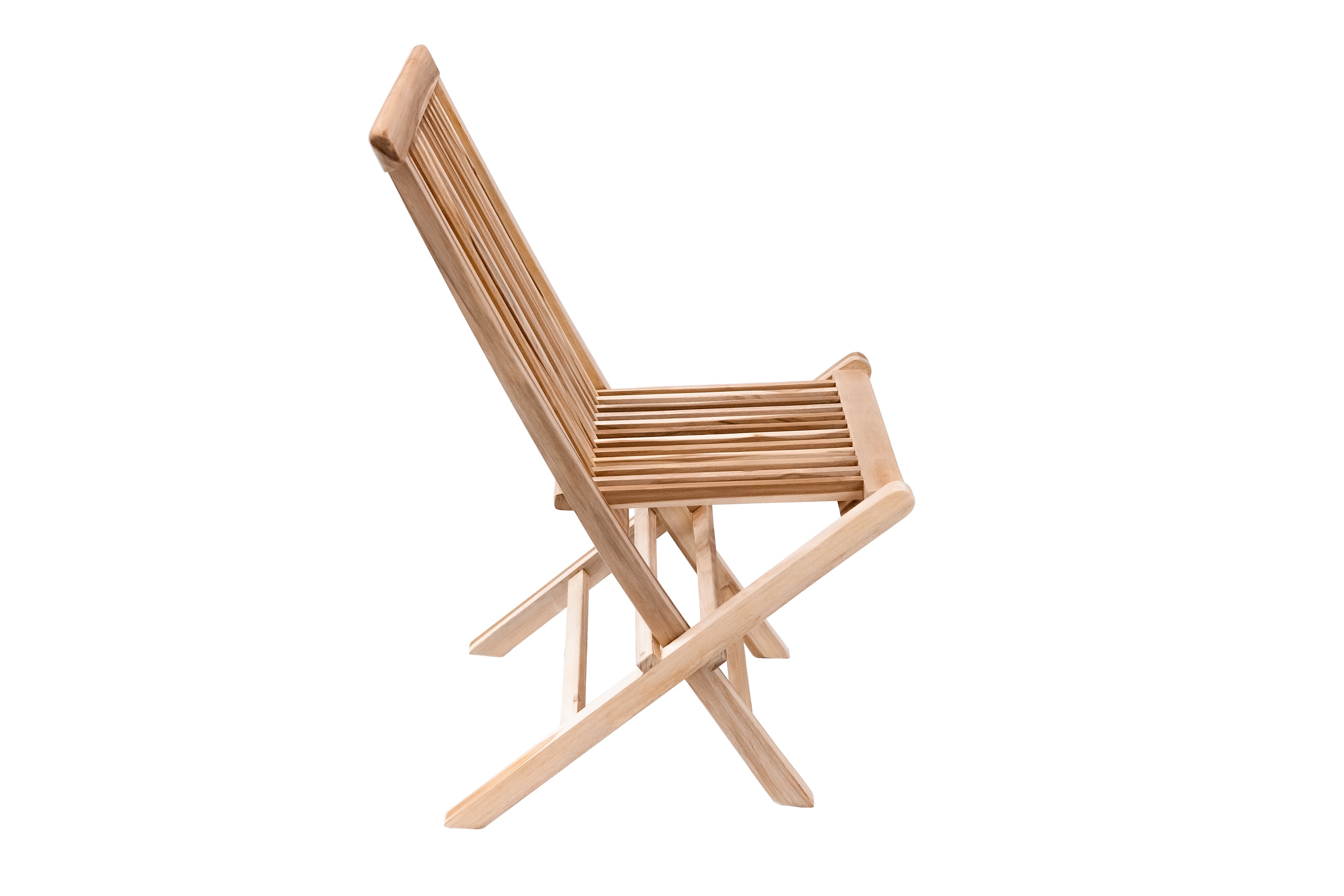 Telluride Natural Teak Outdoor Patio Folding Chair