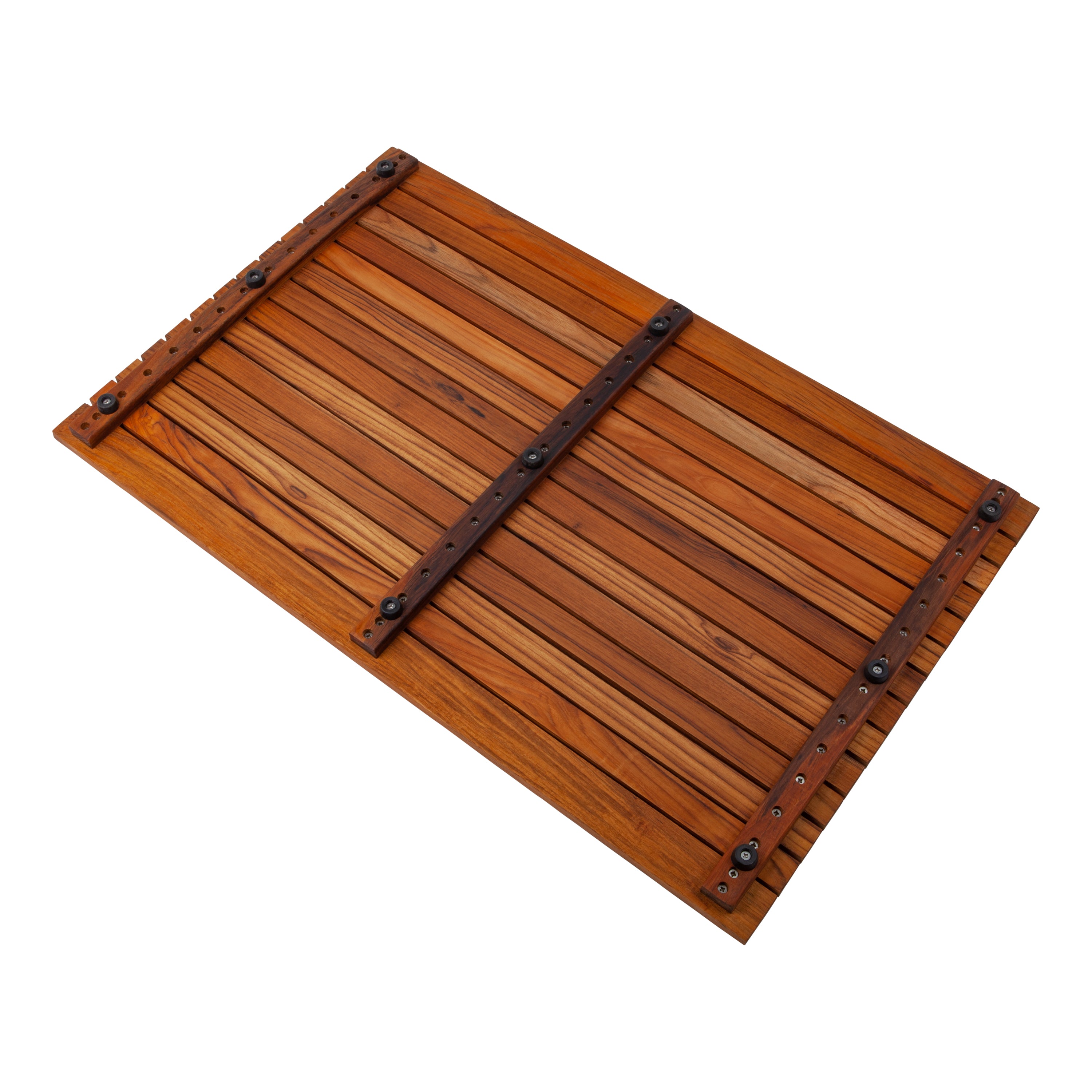 Durango Oiled Teak Shower and Bath Mat with Wide End Slat 31.4″ x 19.6″
