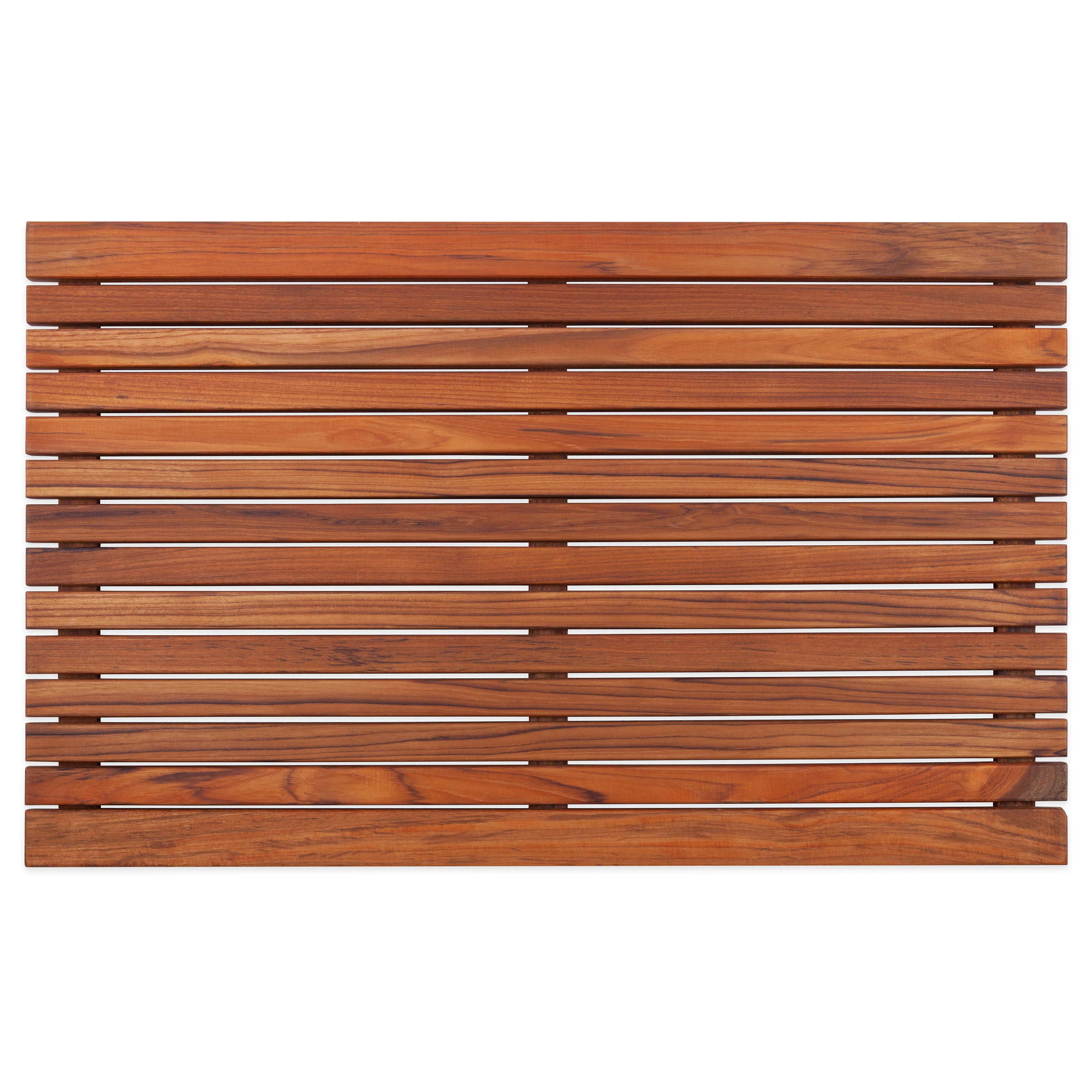 Durango Oiled Teak Shower and Bath Mat with Wide End Slat 31.4″ x 19.6″