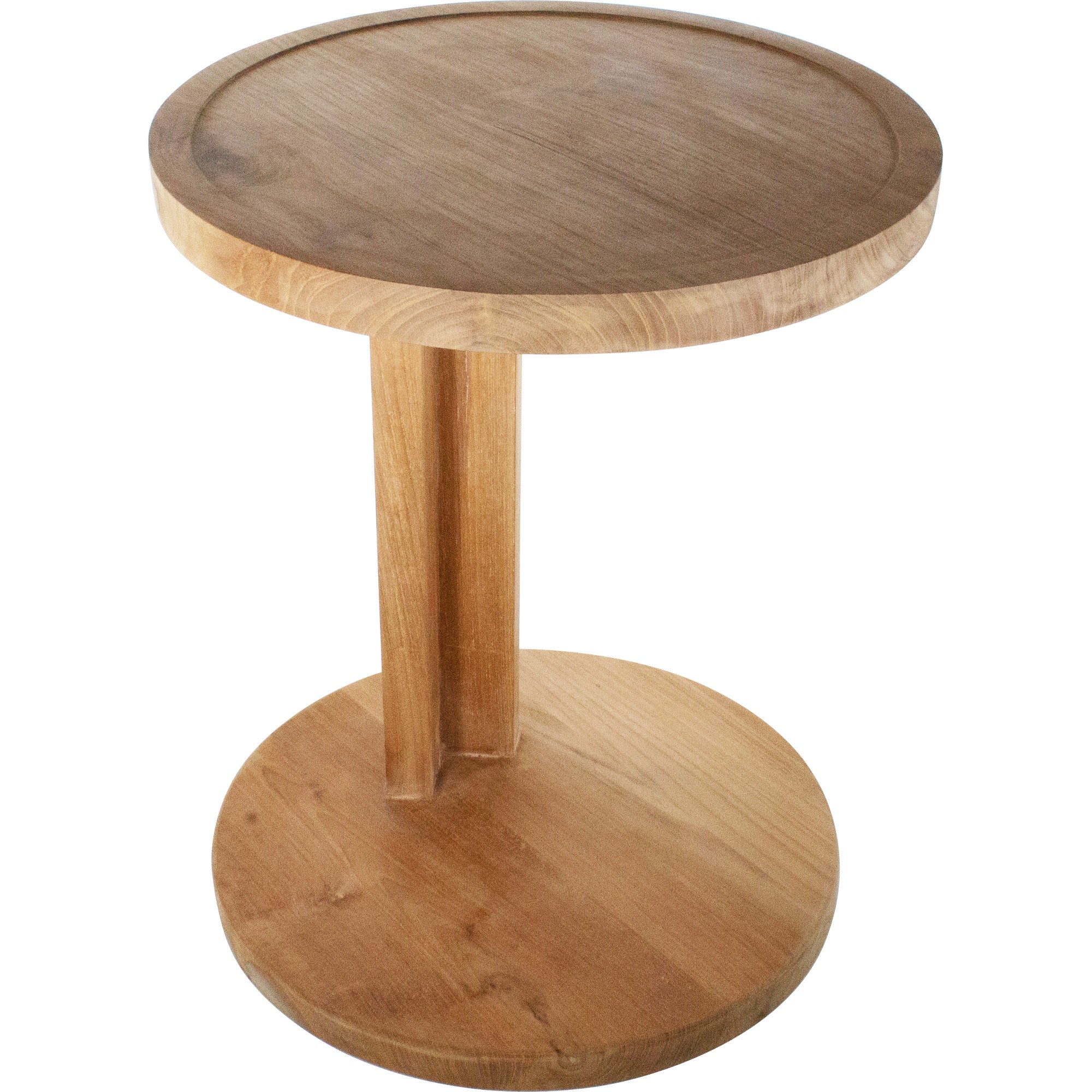 Cabo Natural Teak C Shaped Side Table