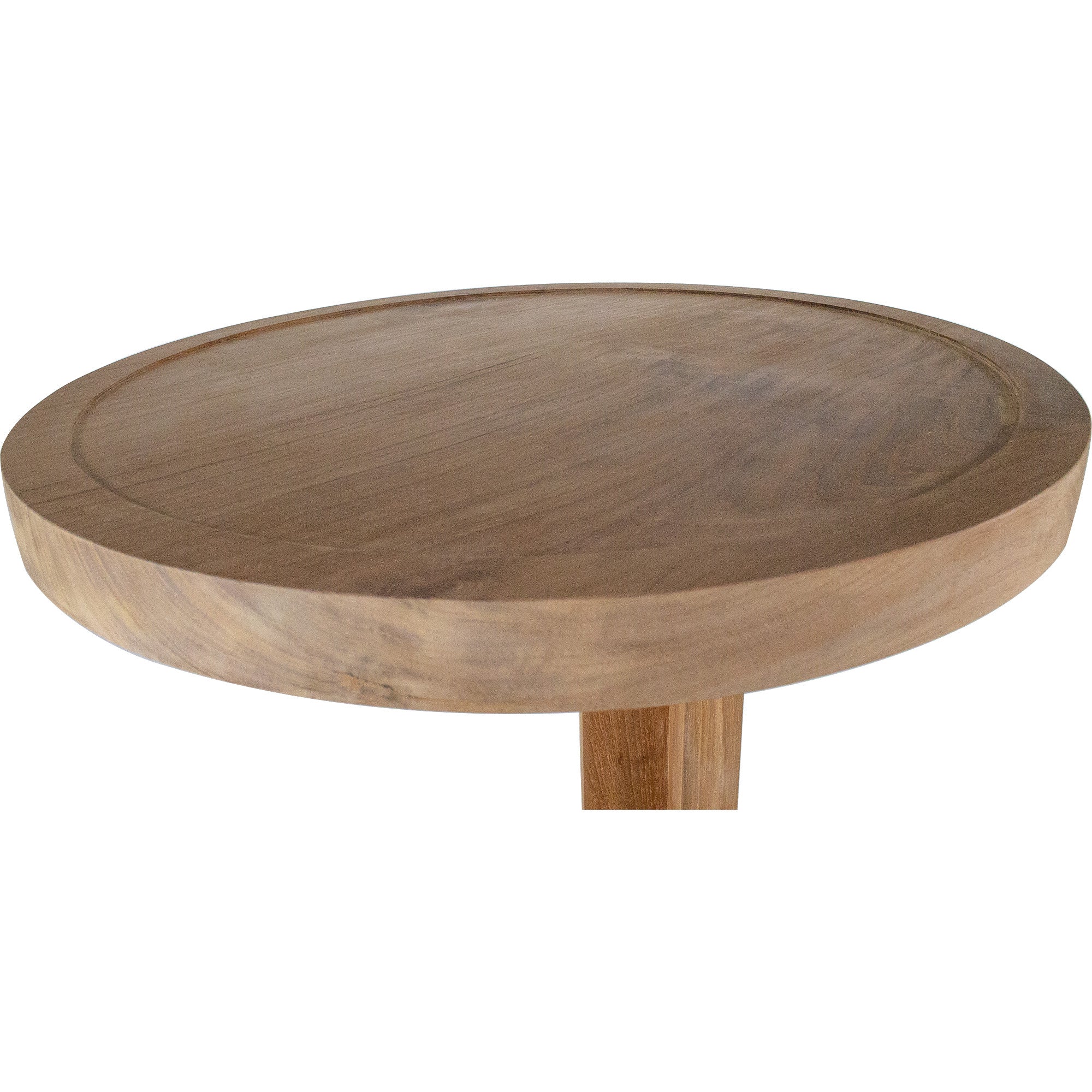 Cabo Natural Teak C Shaped Side Table