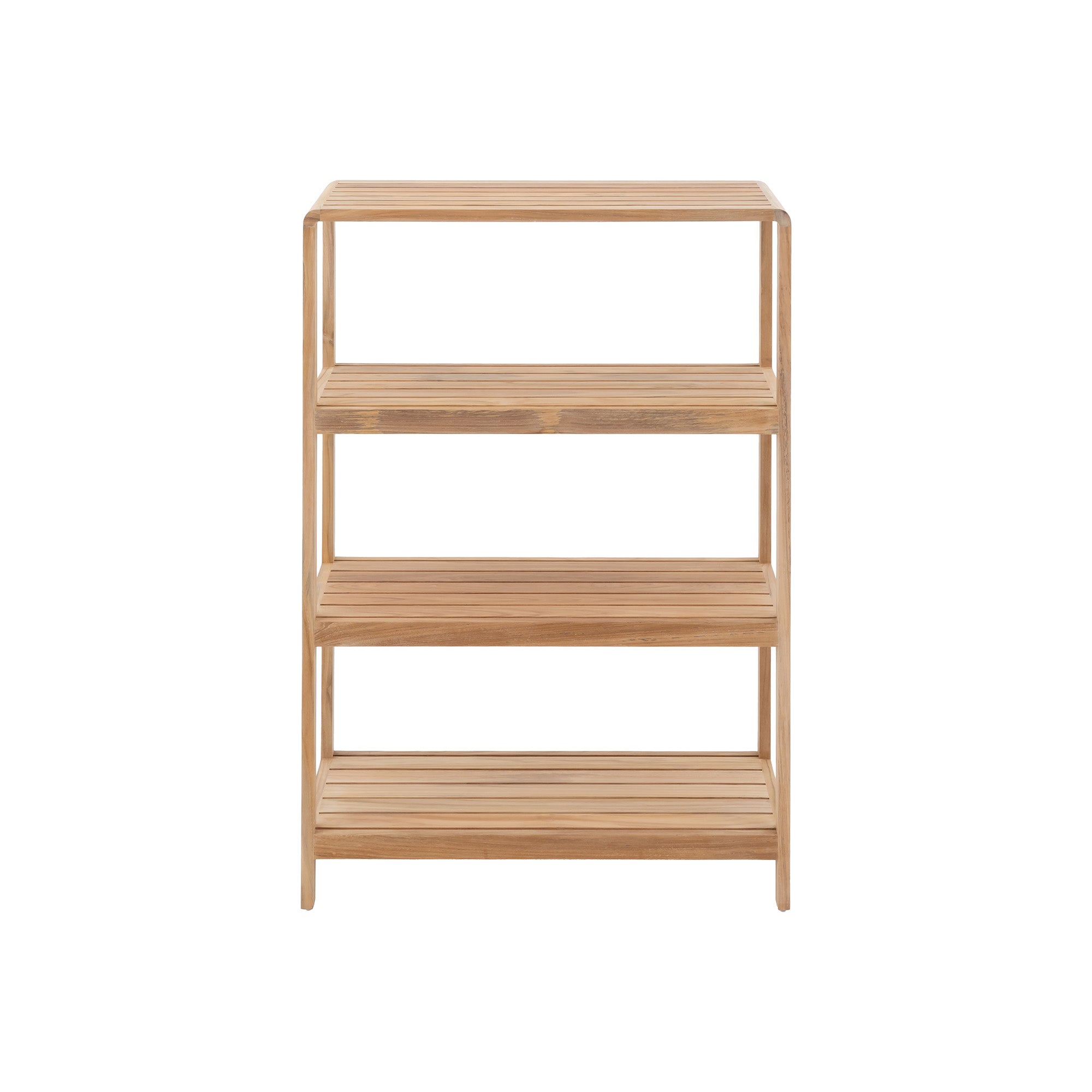 Natural Teak Indoor/Outdoor Storage Rack - 55"