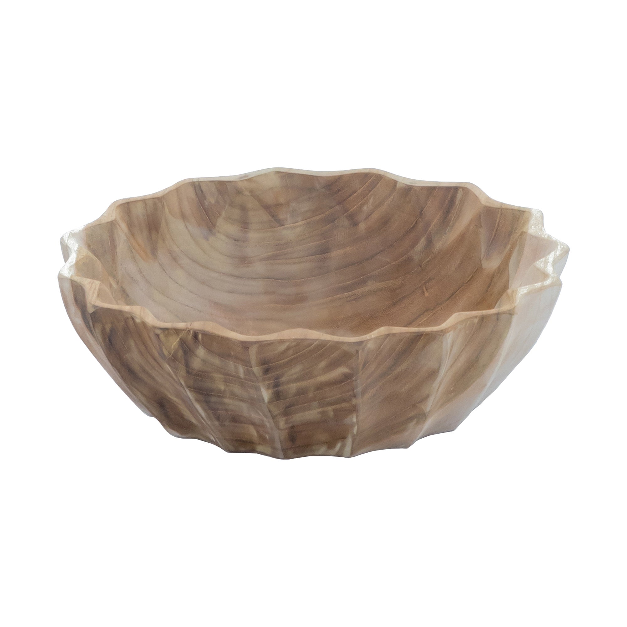 Natural Teak Fruit Bowl - 11"