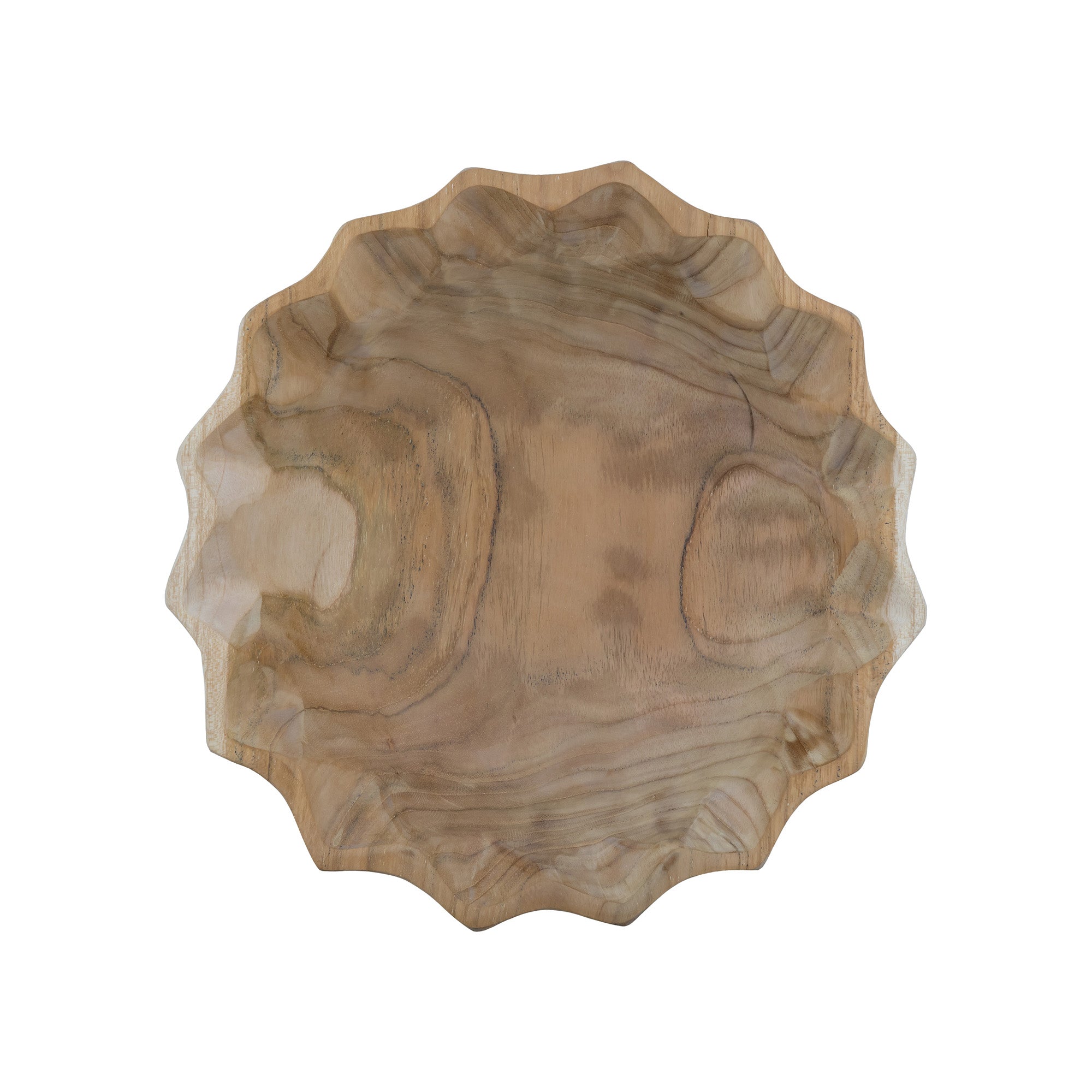 Natural Teak Fruit Bowl - 11"