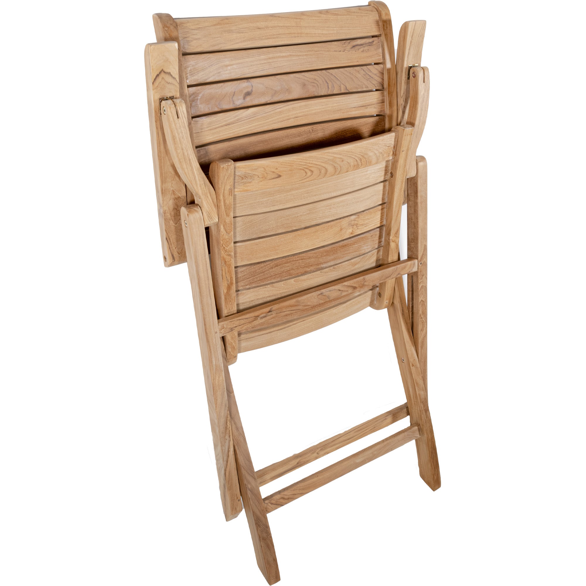 Sequoia Natural Teak Outdoor Folding Chair with Arm Rests