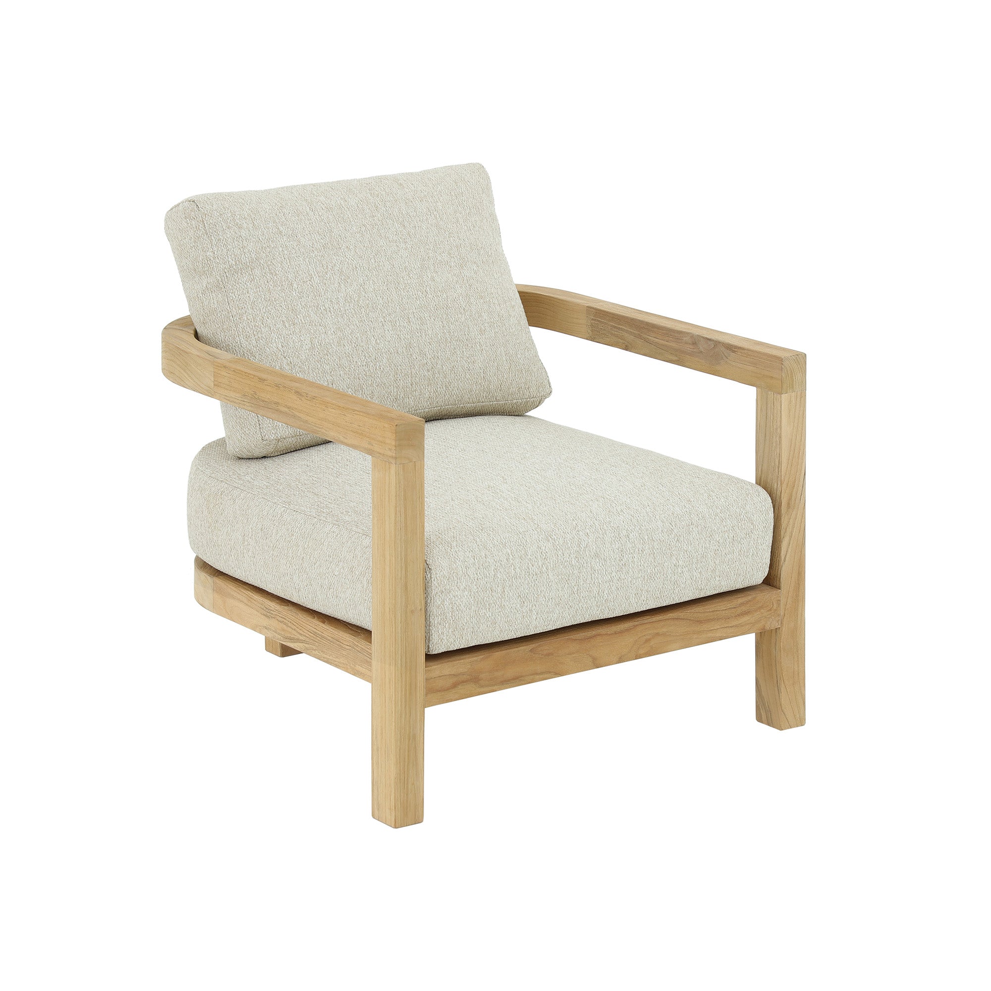 Strand Natural Teak Outdoor Lounge Chair - 30"