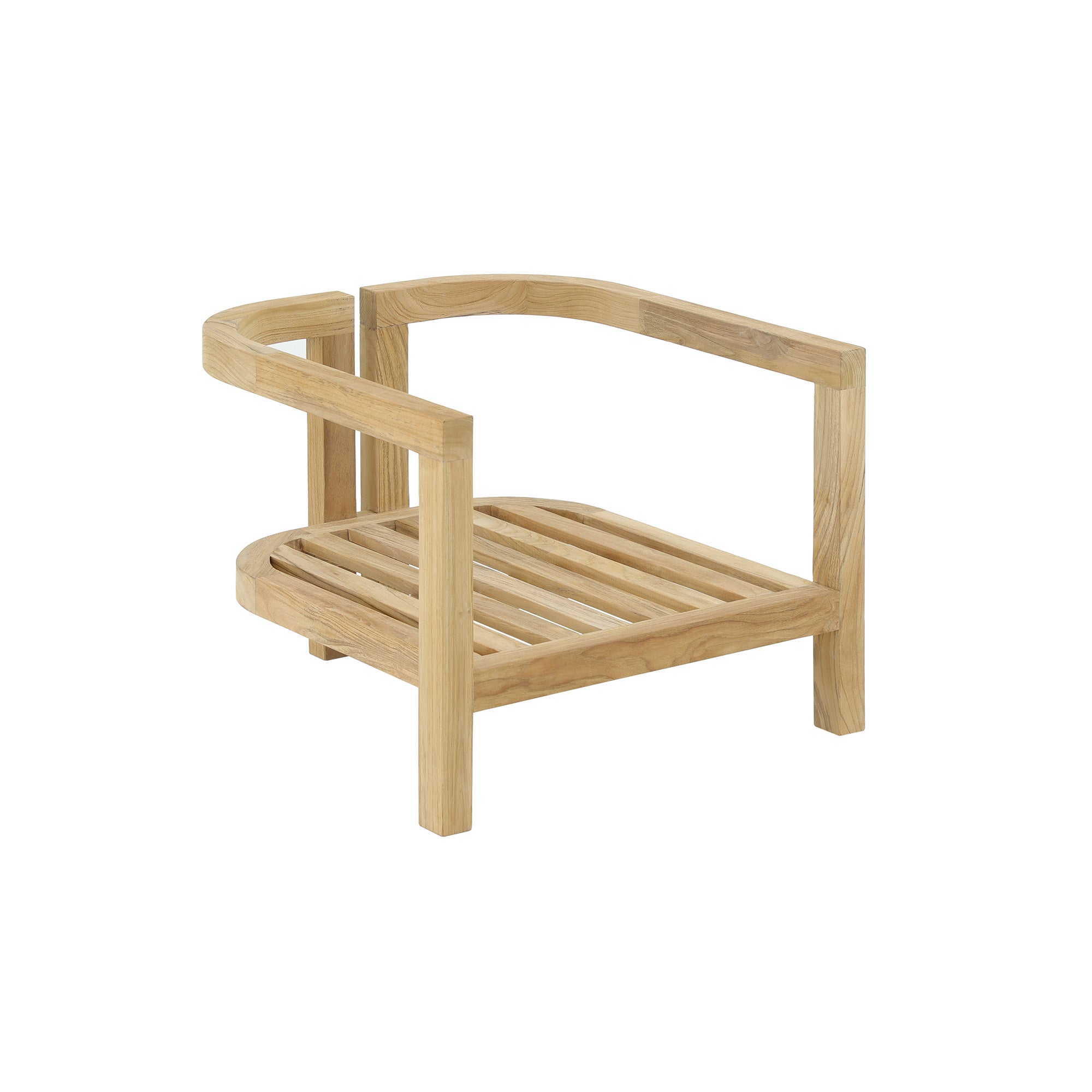 Strand Natural Teak Outdoor Couch with Cushions - 80"