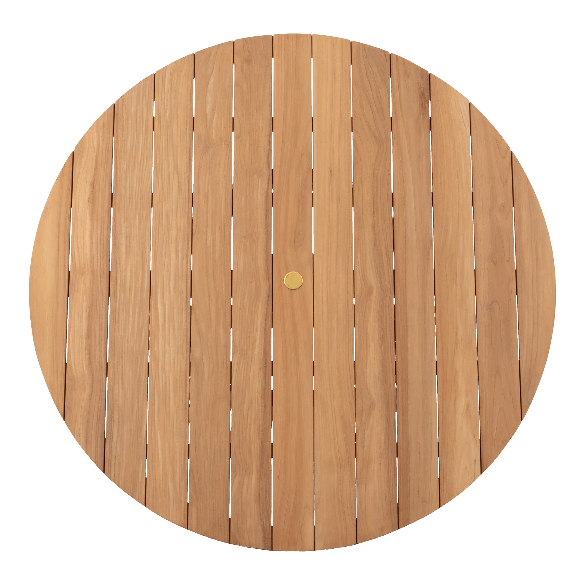 Natural Teak Outdoor Circular Dining Table - 70"