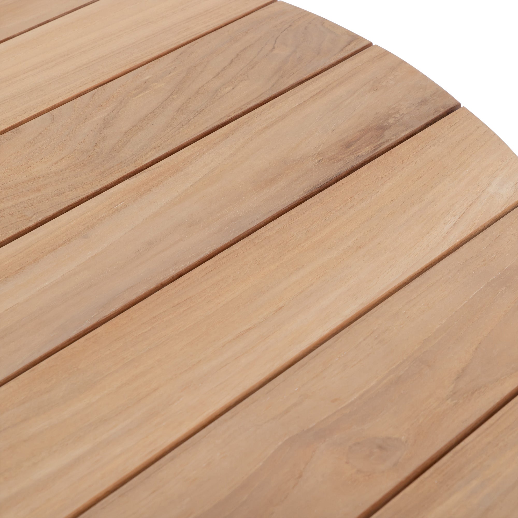 Natural Teak Outdoor Circular Dining Table - 70"