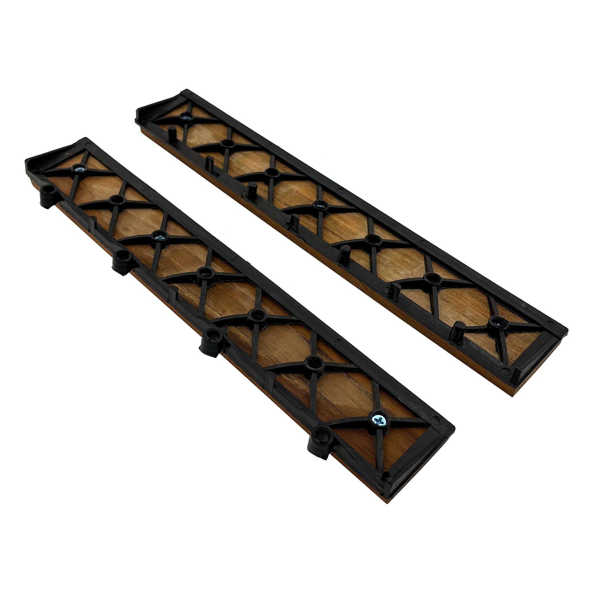 Teak Interlocking Tile End Pieces (Loop, Pin or Corner)