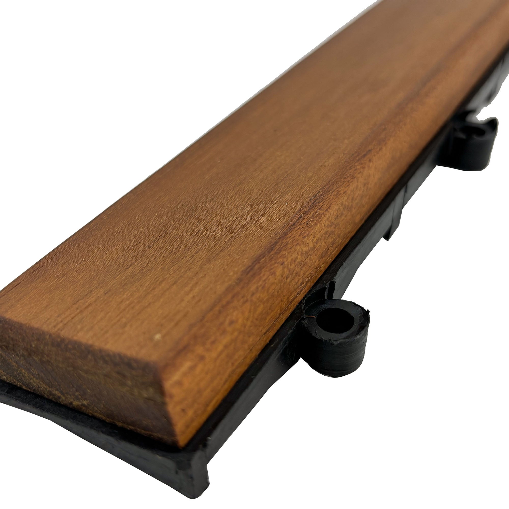 Teak Interlocking Tile End Pieces (Loop, Pin or Corner)