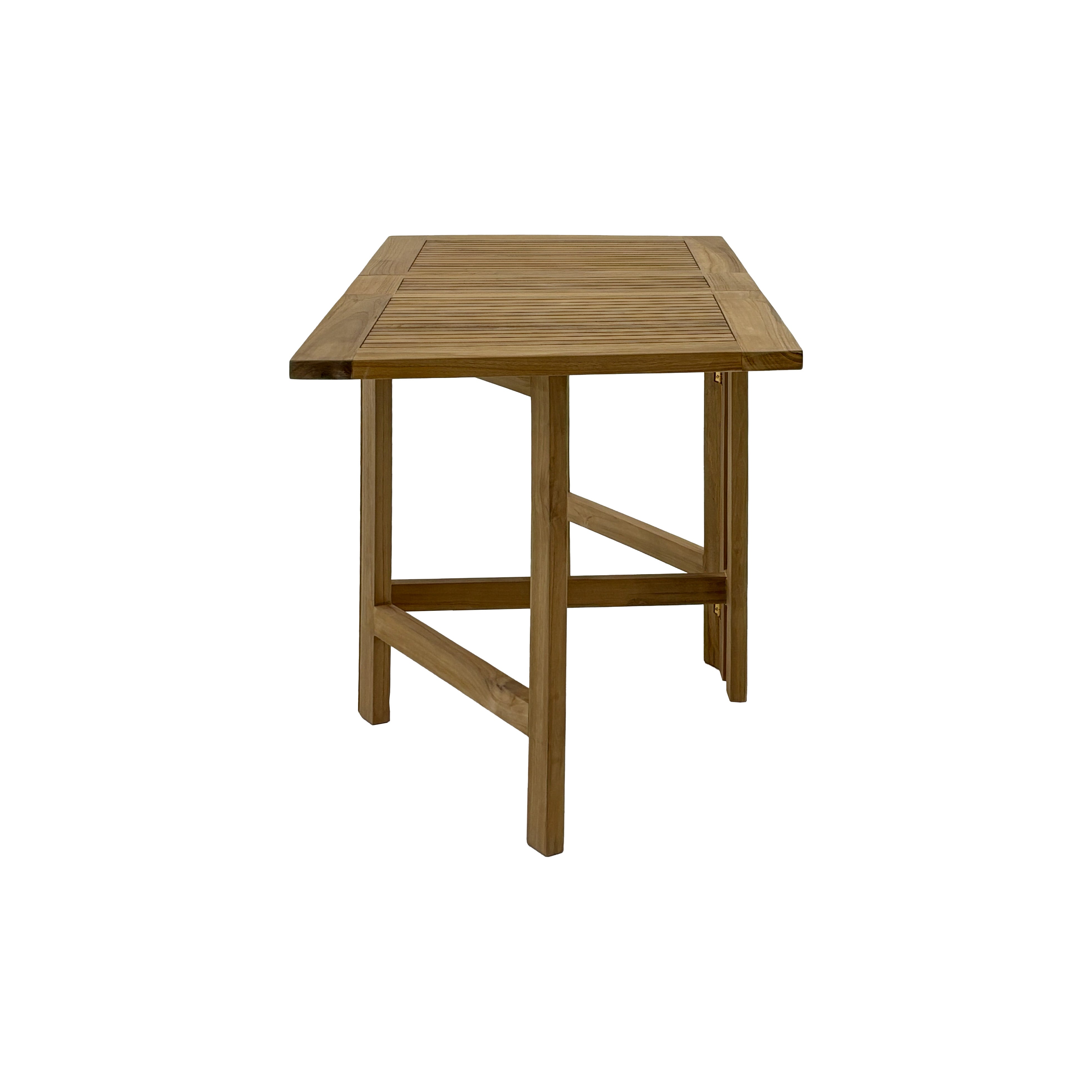 Telluride Natural Teak Rectangular Dual Folding Balcony Table - 51"