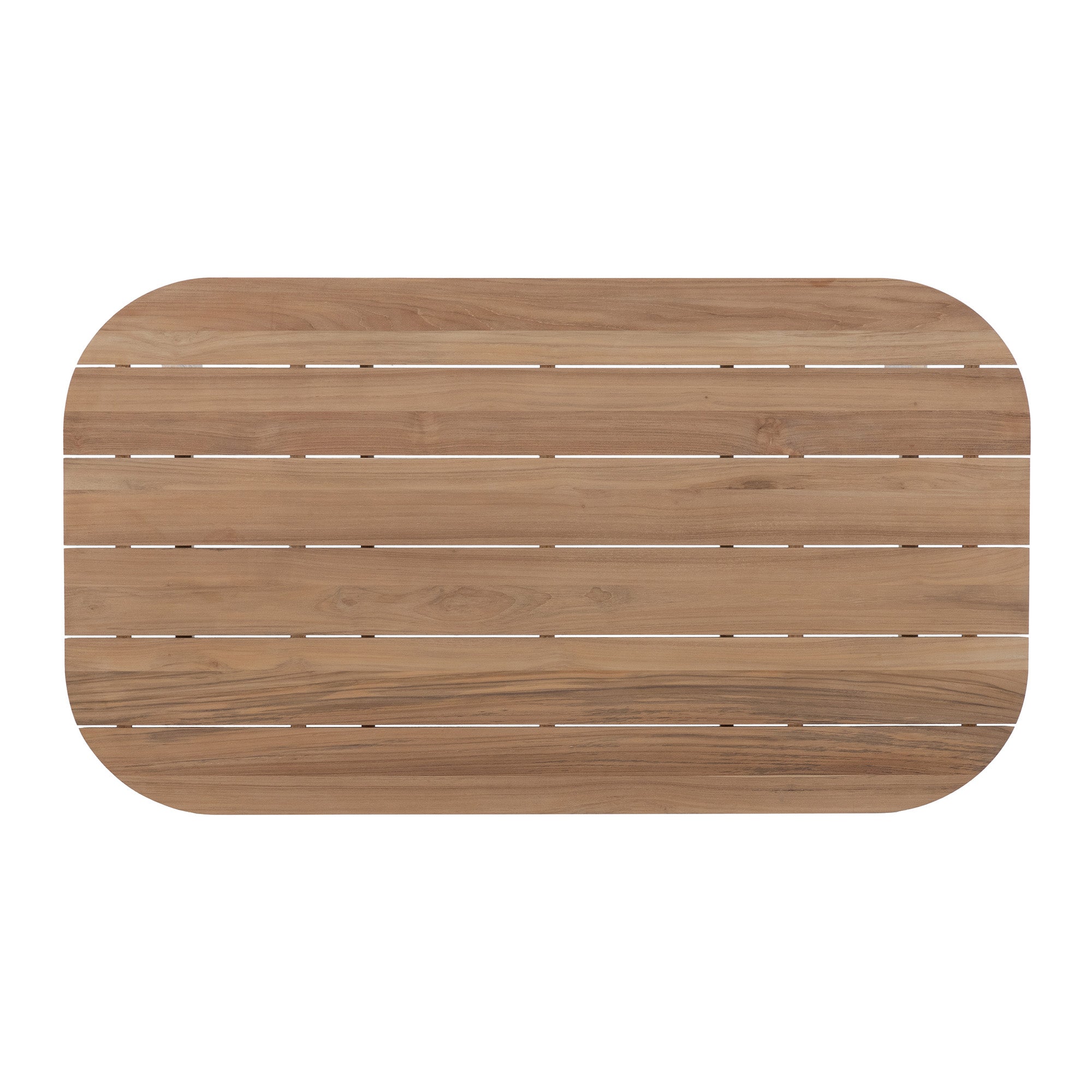 Natural Teak Outdoor Rounded 4-6 Person Dining Table