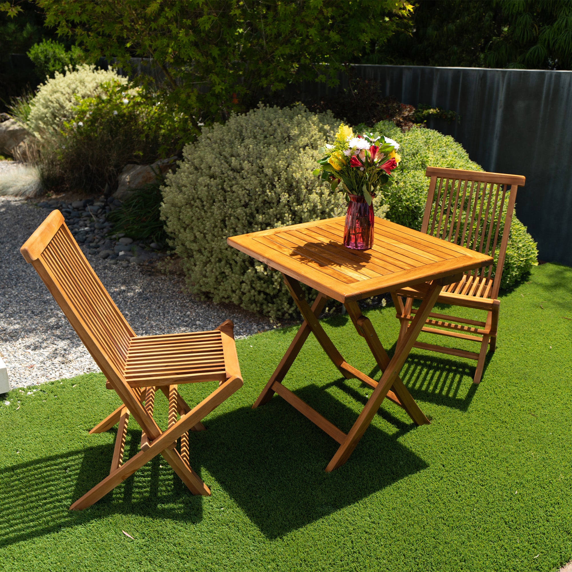 Telluride Teak Outdoor Patio Folding Chair