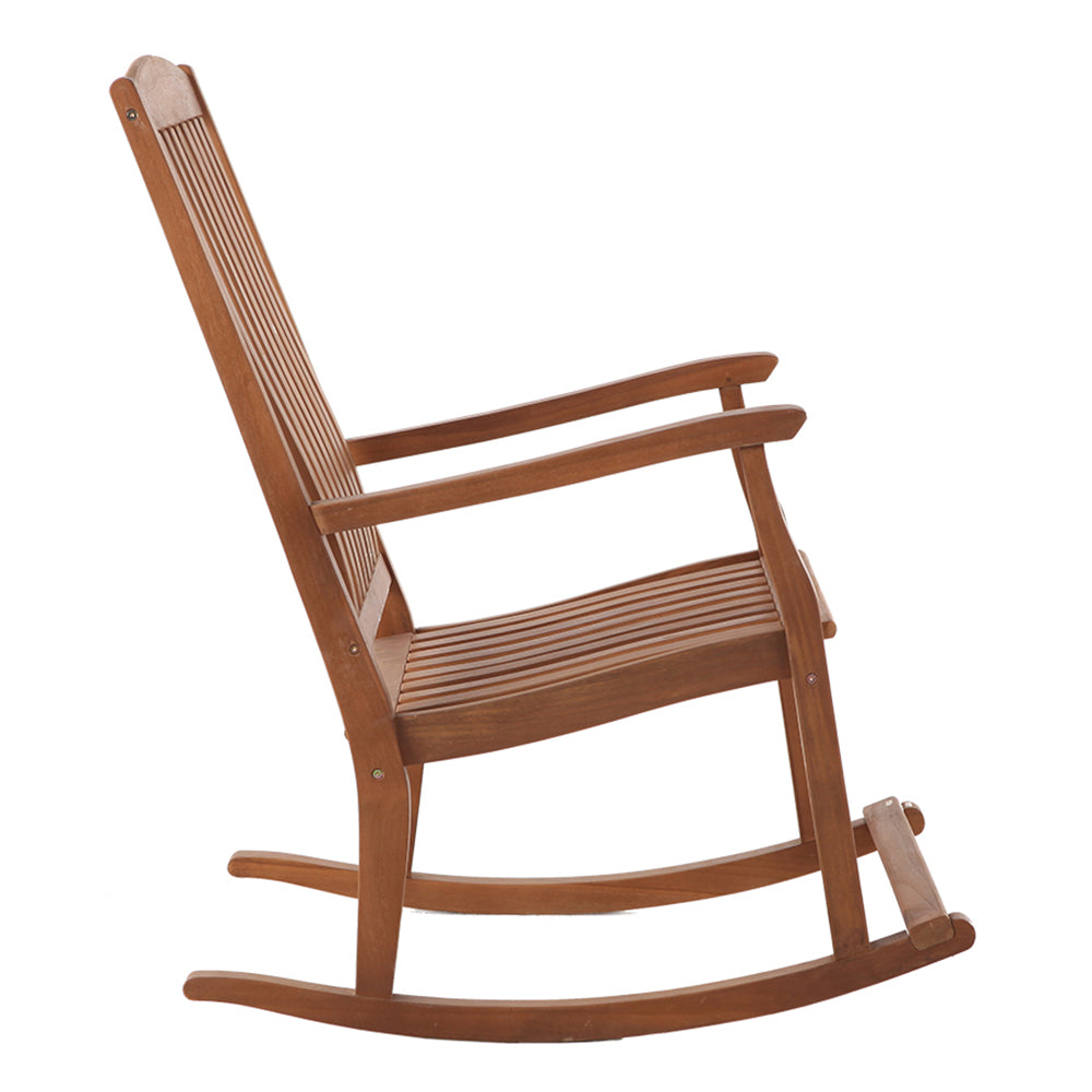 Captains Oiled Teak Outdoor Patio Rocking Chair