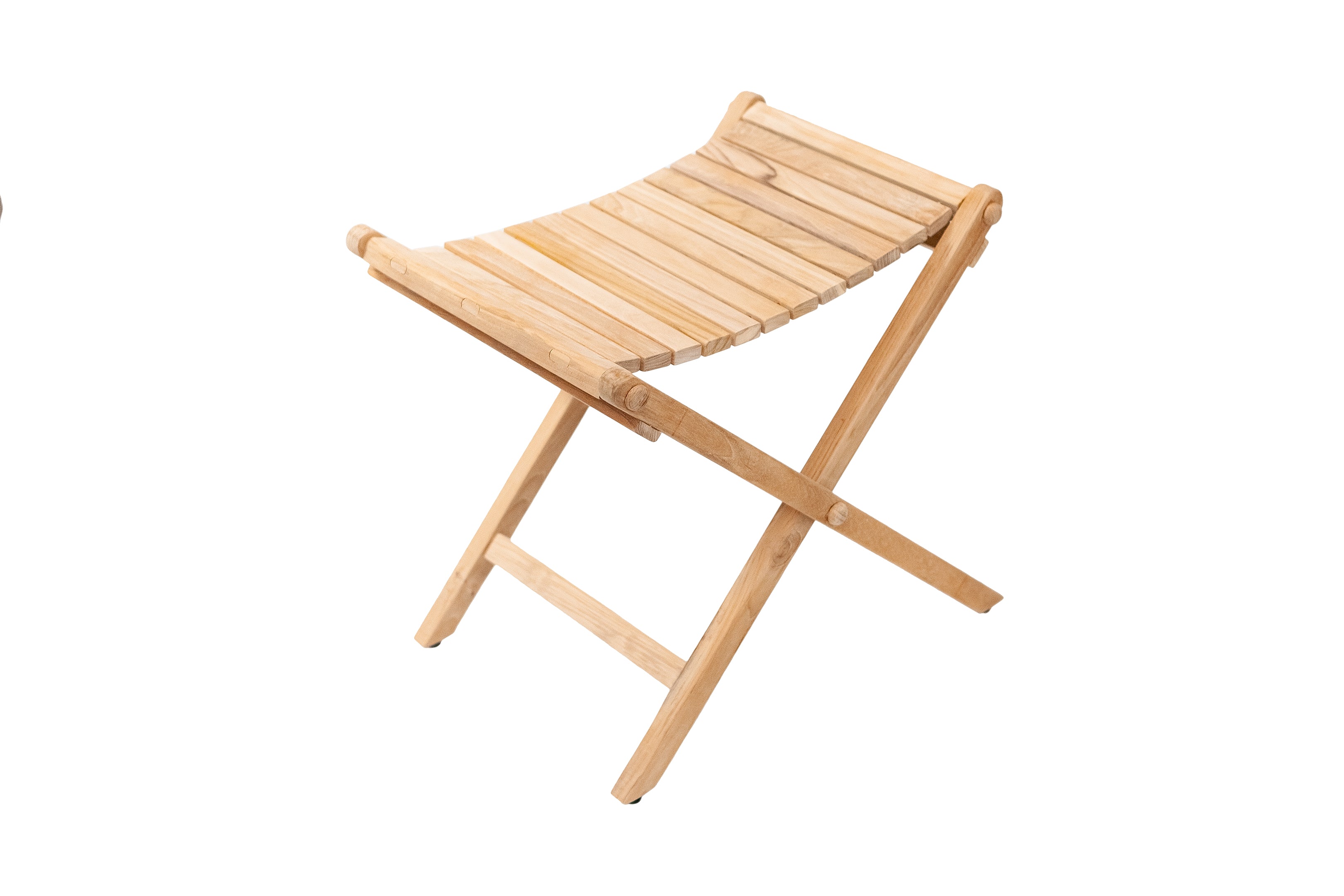 Sierra Natural Teak Outdoor Folding String Seat