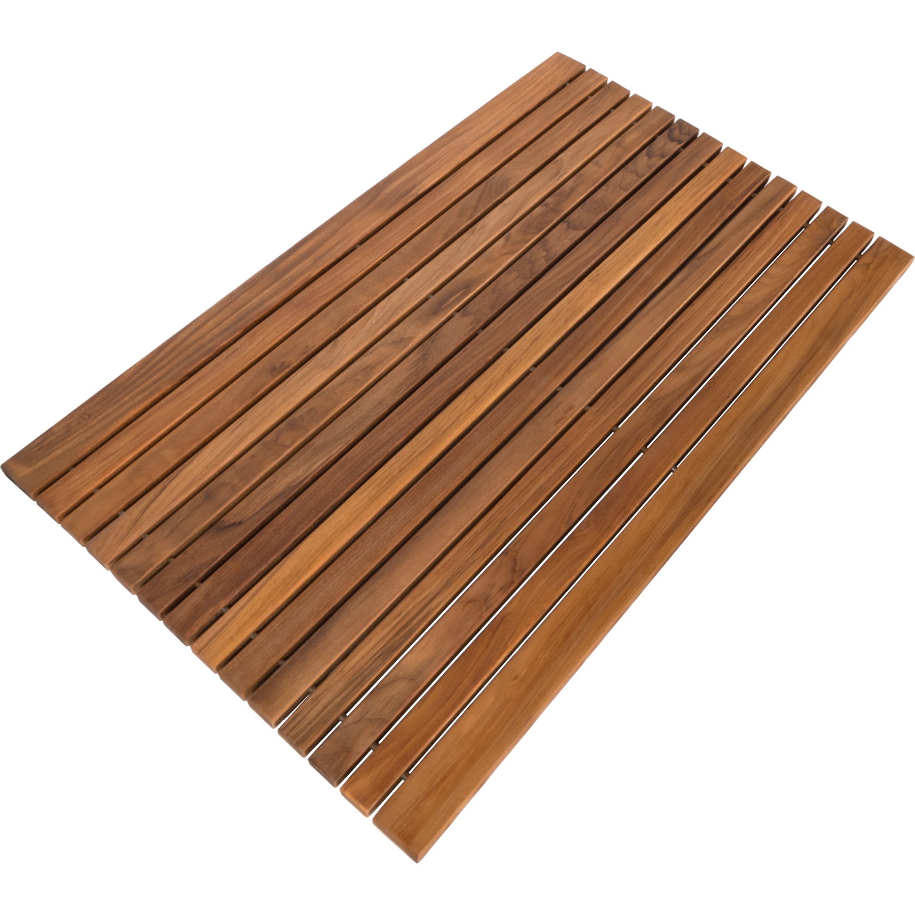 Belize Oiled String Mat with Rubber Feet and Wide End Slat 31.4