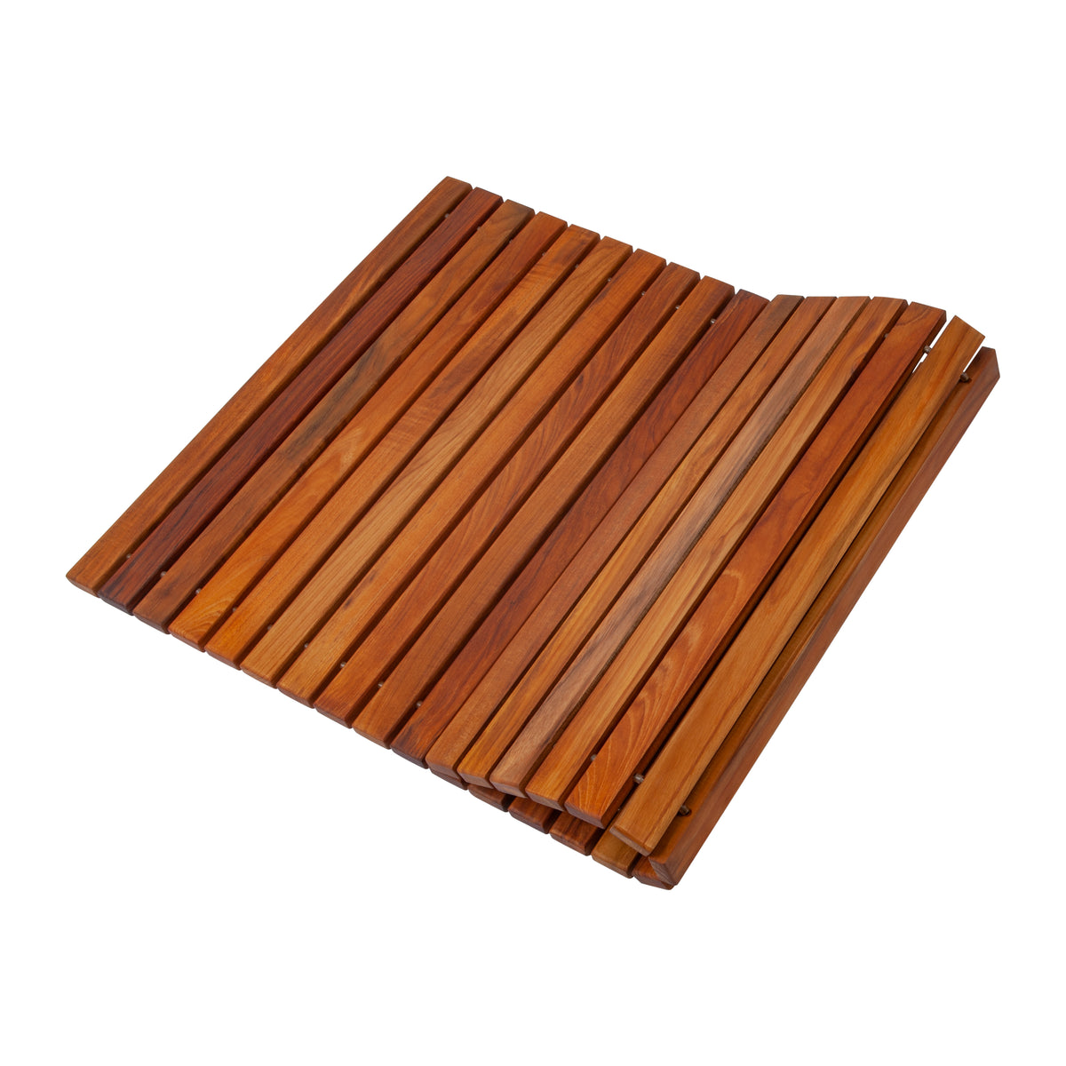 Teak String Mat Wyoming Oiled Teak Shower and Bath String Mat 31.4″ x 19.6″
