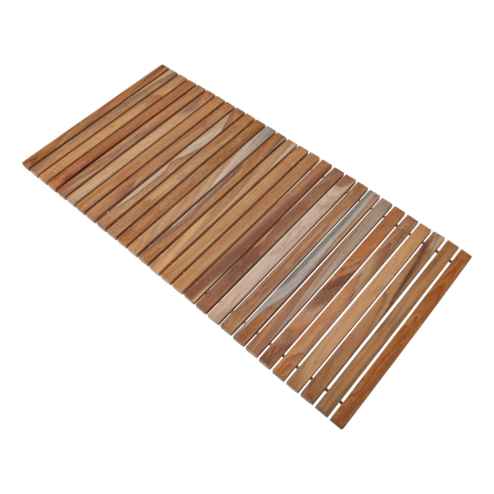 Luxury 100% Teak String Shower & Bath Mats | Non-Slip Finish